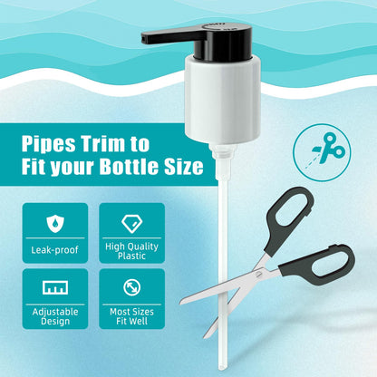 Powder Blue LSAUVWN 2PCS Dispenser Pump Replacement Compatible with MOROCCANOIL Treatment 1.7/3.4/4.2 Fl Oz (Not for Travel Size), Plastic Pumps Head with Lock Clip for Hair Oil Bottle (Bottle Not Included)
