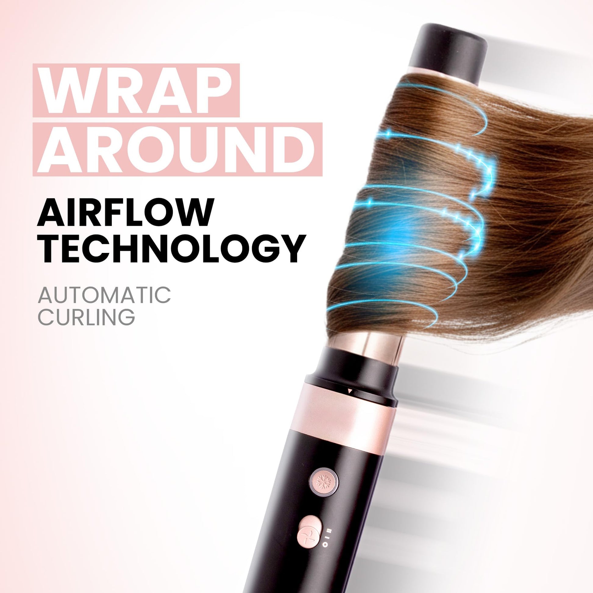 White Smoke ELLA BELLA® 6 in 1 Professional Hot Air Styler • Powerful Hair Dryer & Straightener Set • Styling Without Heat Damage • Fast Drying Curling Volumizing Straightening • Includes Protective Travel Case