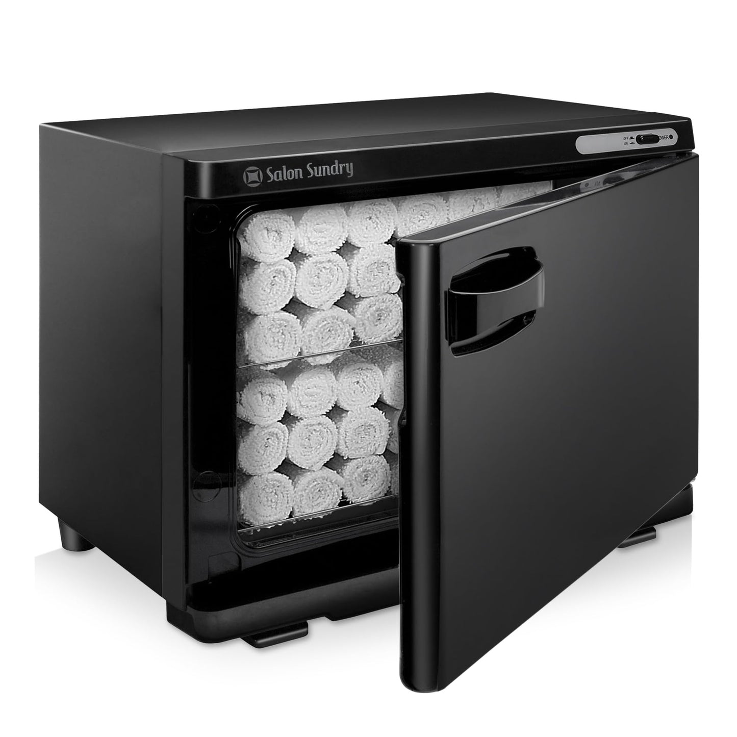 Dark Slate Gray Salon Sundry Professional High Capacity Hot Towel Warmer Cabinet - Facial Spa and Salon Equipment - Black