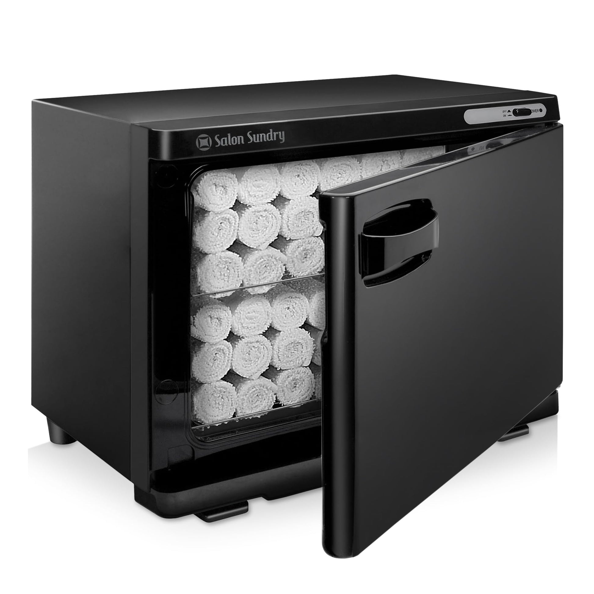 Dark Slate Gray Salon Sundry Professional High Capacity Hot Towel Warmer Cabinet - Facial Spa and Salon Equipment - Black