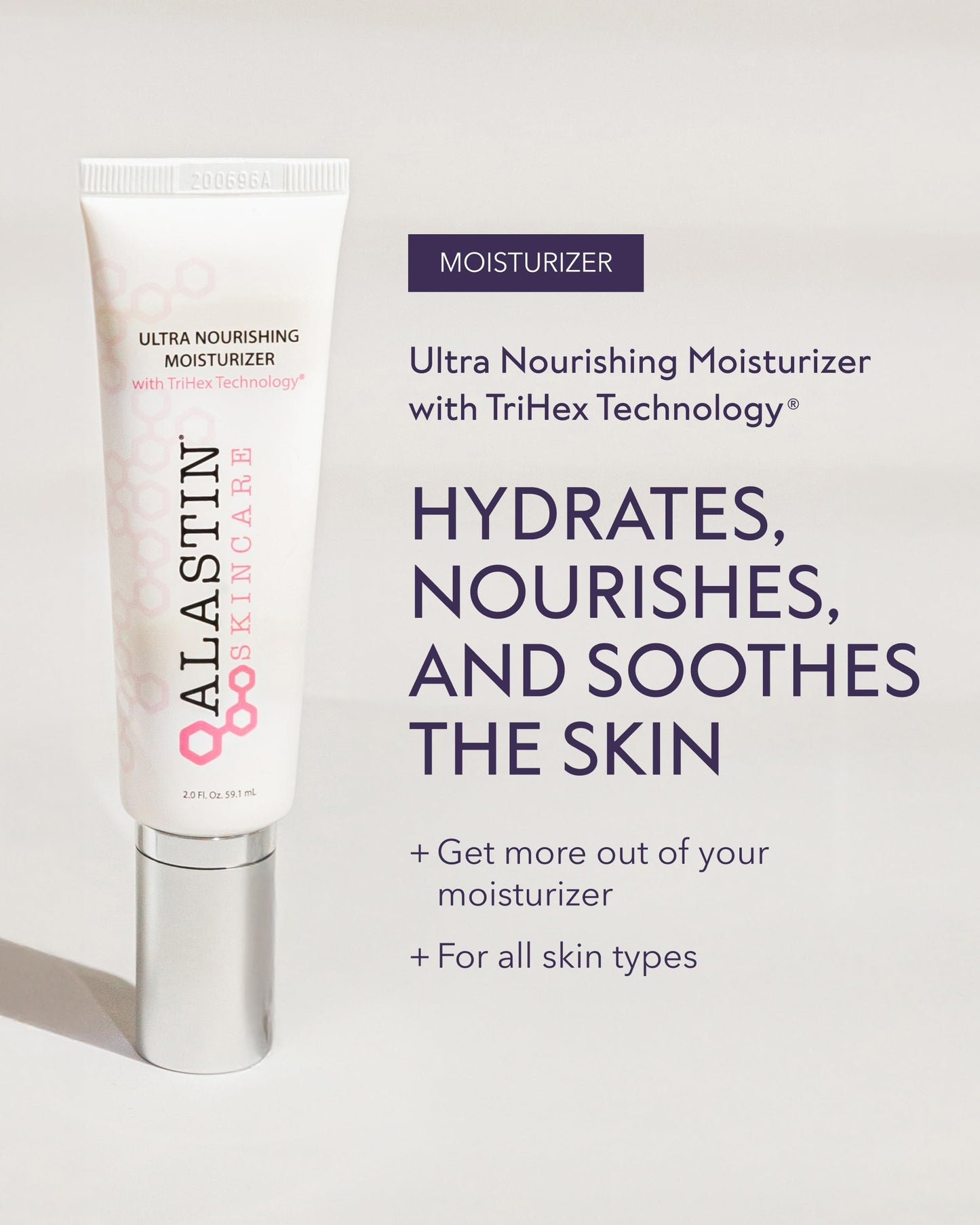 Antique White ALASTIN Skincare Ultra Nourishing Face Moisturizer Cream (2 oz) | Daily Hydrating Lotion For Dry Skin | Supports New Collagen & Elastin Production