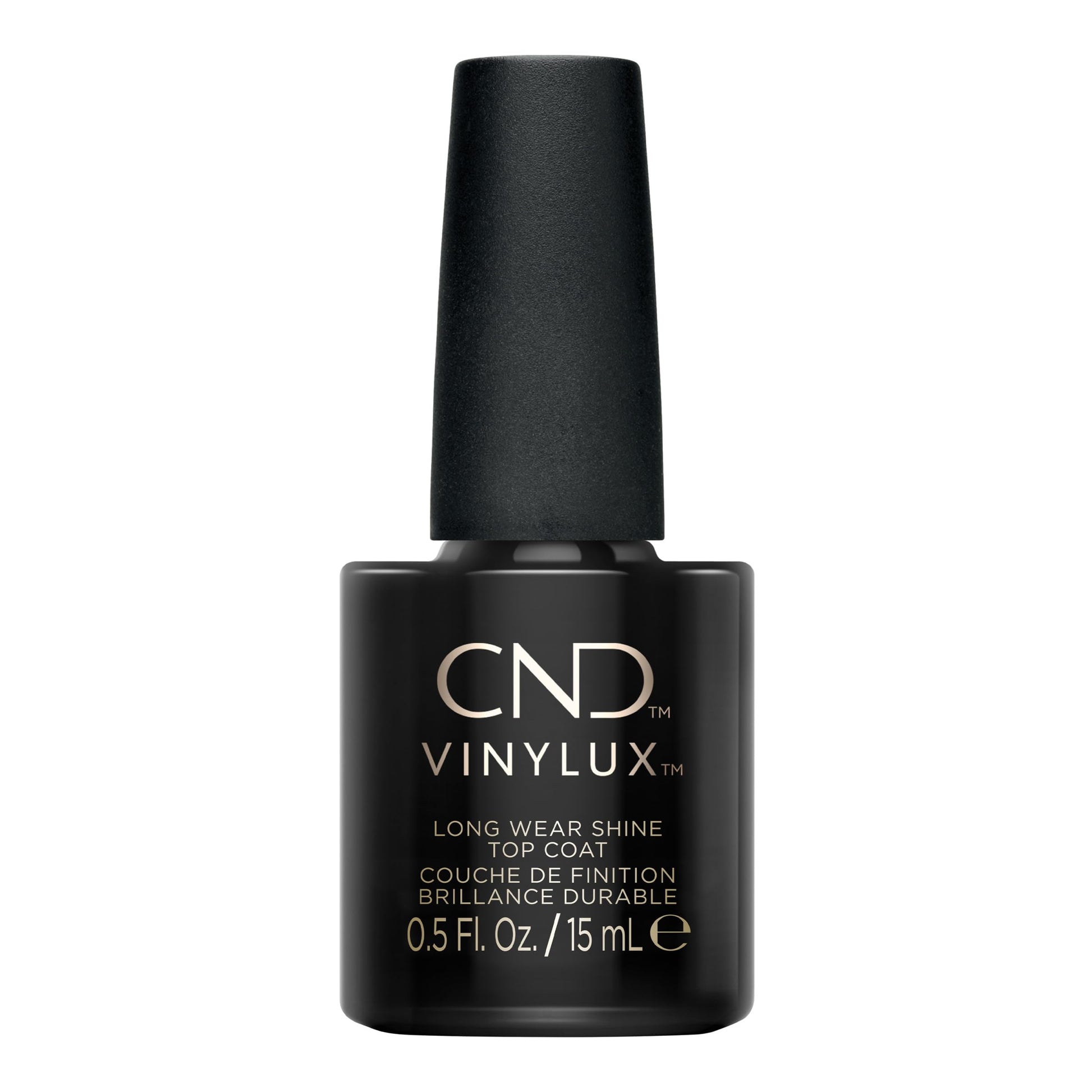 White Smoke CND Vinylux Long Wear Shine Top Coat, Quick Drying Formula, Easy to Remove, 0.5 Fl Oz