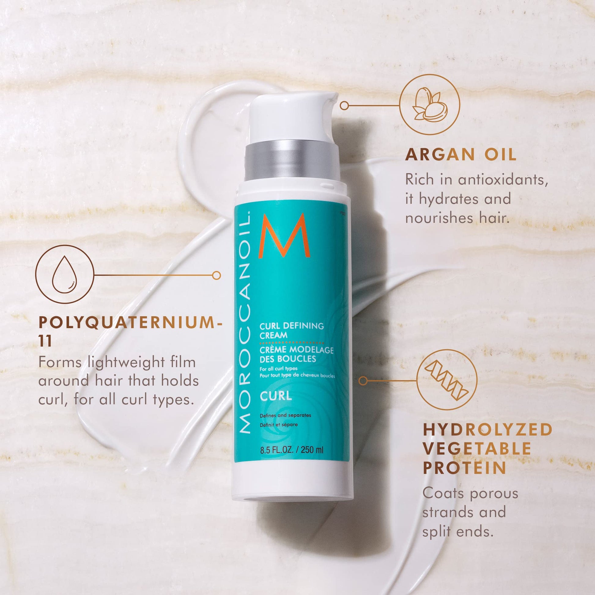 Light Gray Moroccanoil Curl Defining Cream, 8.5 Fl. Oz.