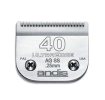 Lavender Andis 64084 UltraEdge Detachable Blade Size 40 – Carbon Steel Dog Clipper Blade, 1/100" Cut Length, Ultra Close Precision Grooming