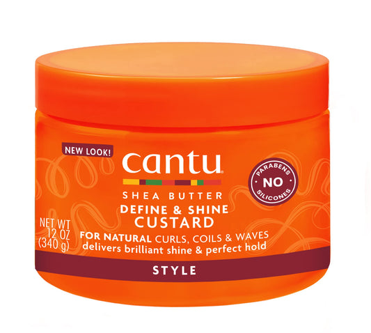 Orange Red Cantu Define & Shine Custard 12 oz (Pack of 4)