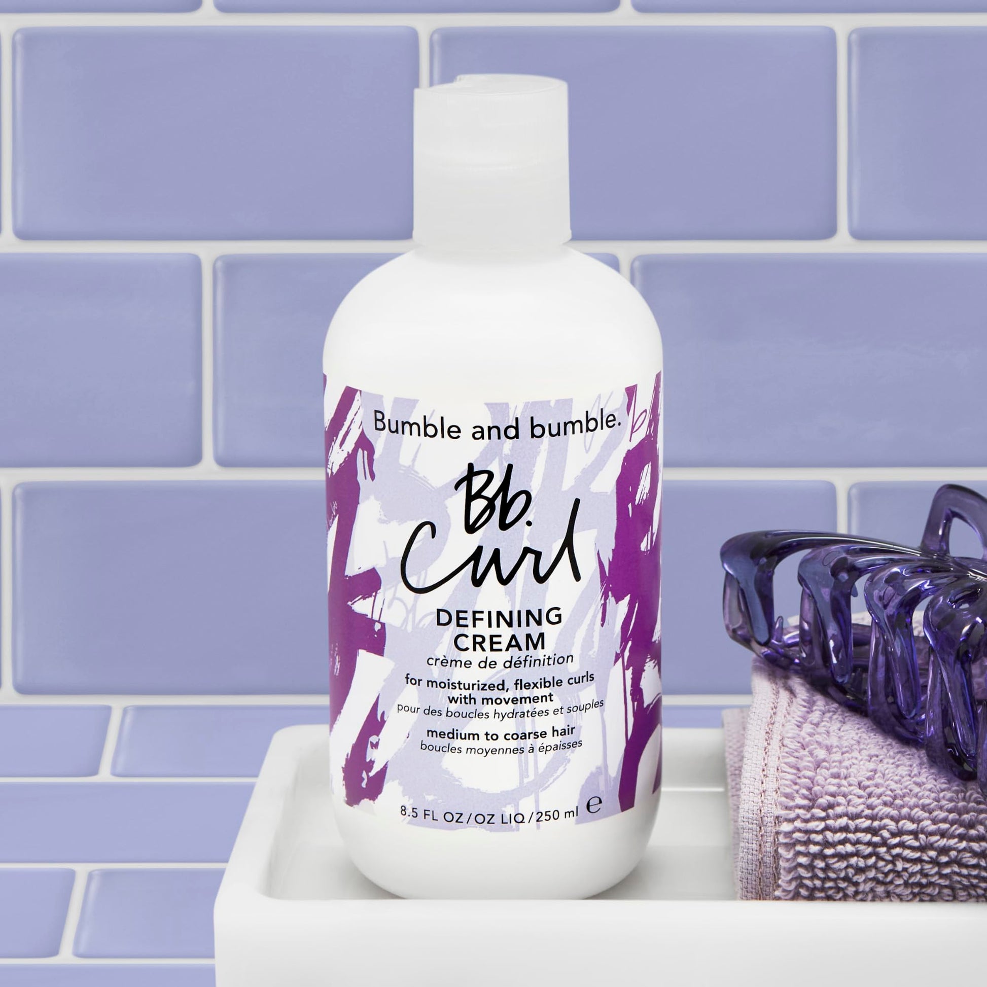 Dark Gray Bumble and bumble. Curl Defining Styling Cream | For Moisturized, Flexible Coils Curls and Waves | Anti Frizz | Hold and Shine | With Jojoba, Avocado + Coconut Oil | Standard Size, 8.5 Fl Oz