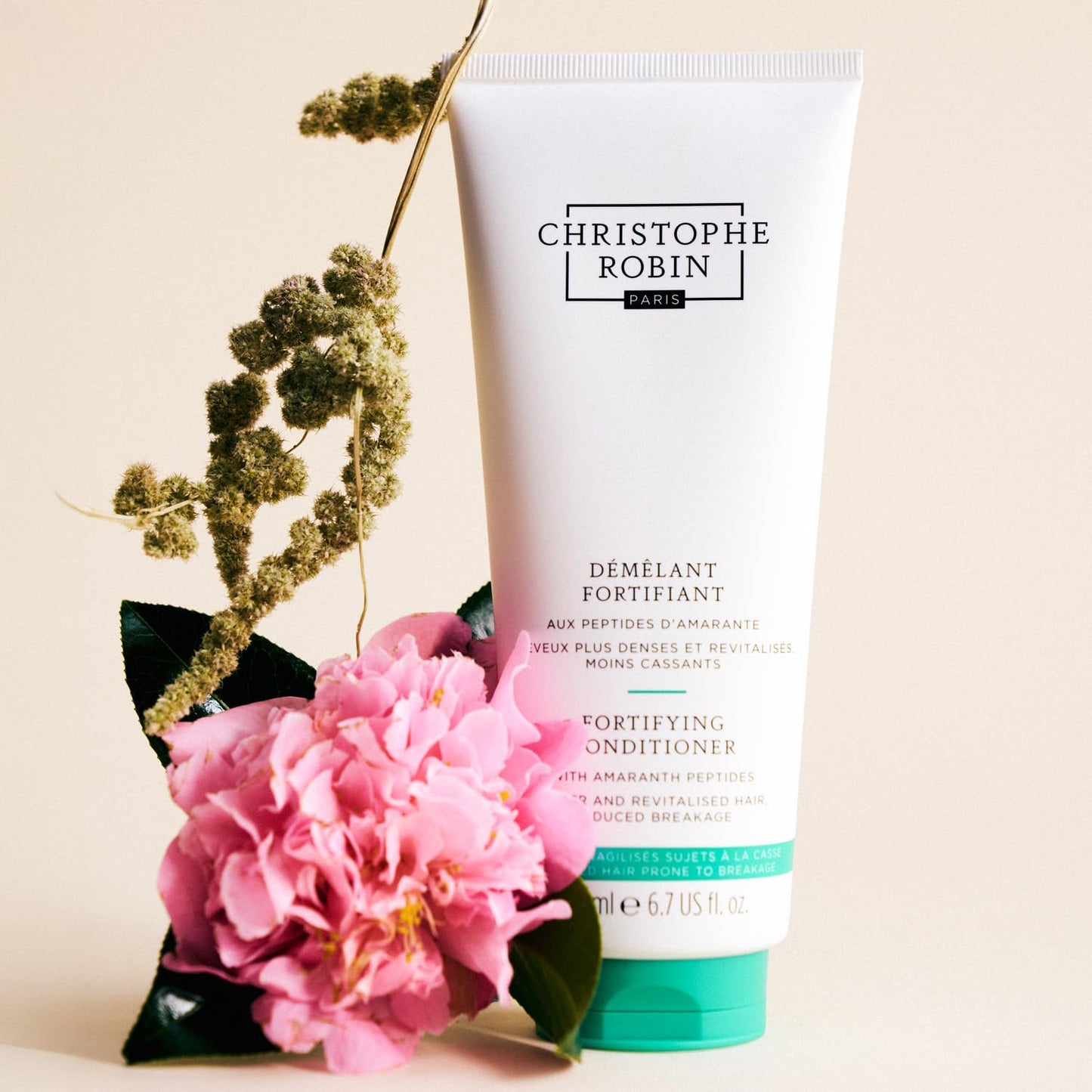 Antique White Christophe Robin Fortifying Conditioner with Amaranth Peptides for Thinning and Weakened Hair - Reduces Breakage 6.7 fl. oz