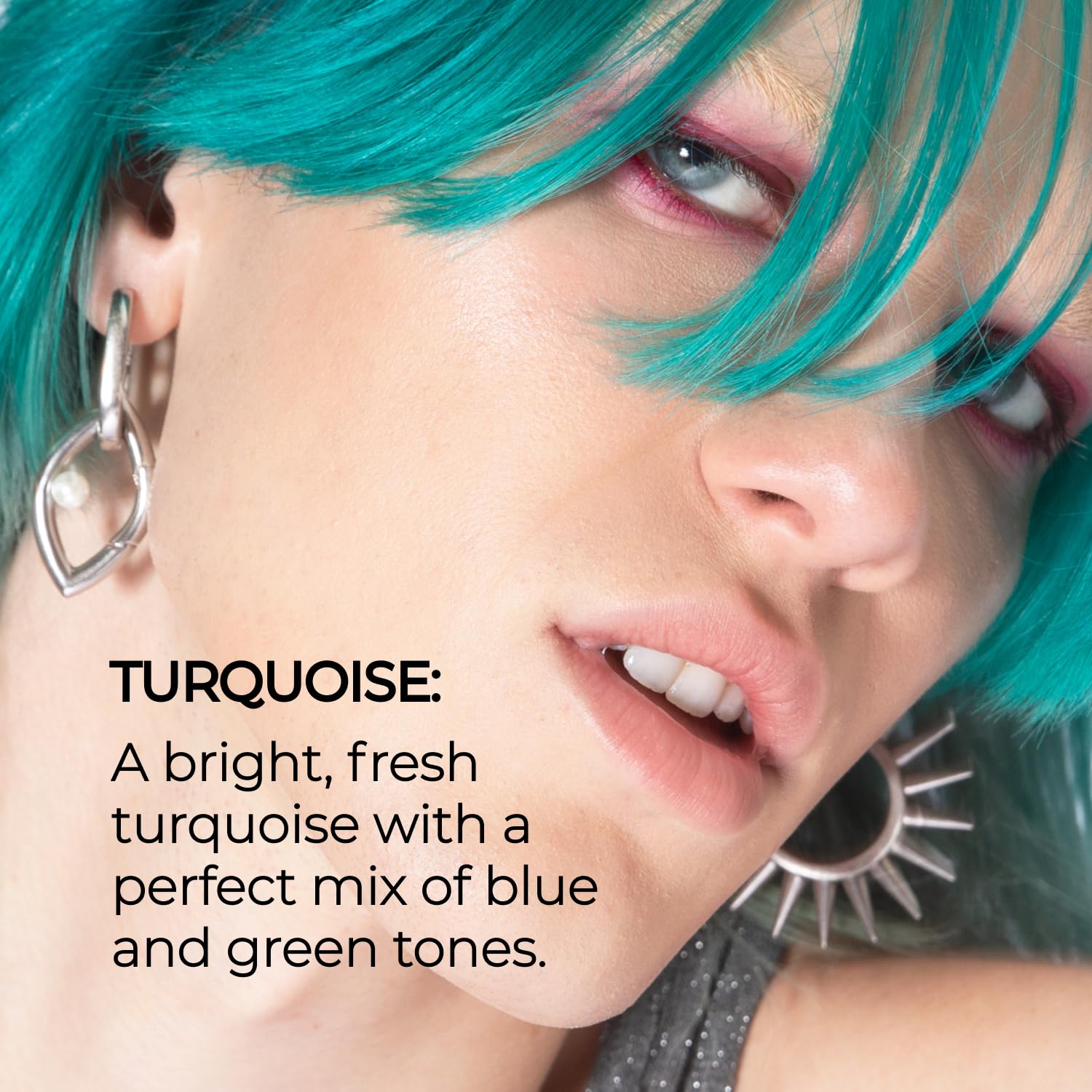 Bisque XMONDO Hair Color Turquoise Hair Healing Semi Permanent Color | Vegan Formula with Hyaluronic Acid to Retain Moisture, and Bond Boosting Technology, 8 Fl Oz