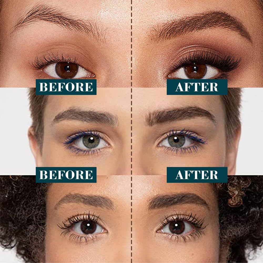 Tan Microblading Eyebrow Pencil, 2024 NEW Magic Eyebrow Tattoo Pencil 4 Fork Tip, Create Natural Hair-Like Brows, Waterproof Brow Pencil with Micro-Fork Tip (Dark Brown)