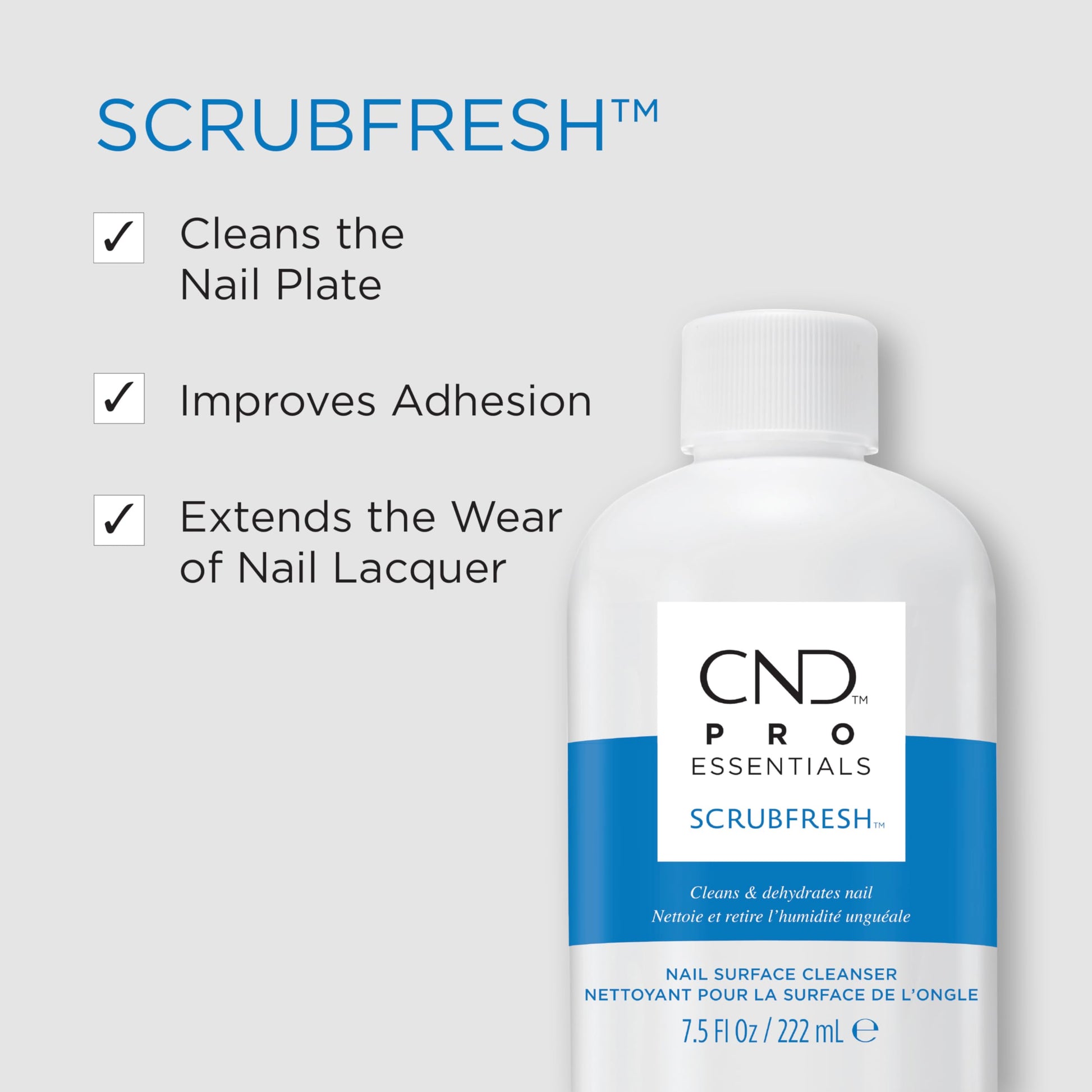 Lavender CND SCRUBFRESH Nail Surface Cleaner (Packaging May Vary), 2 fl oz