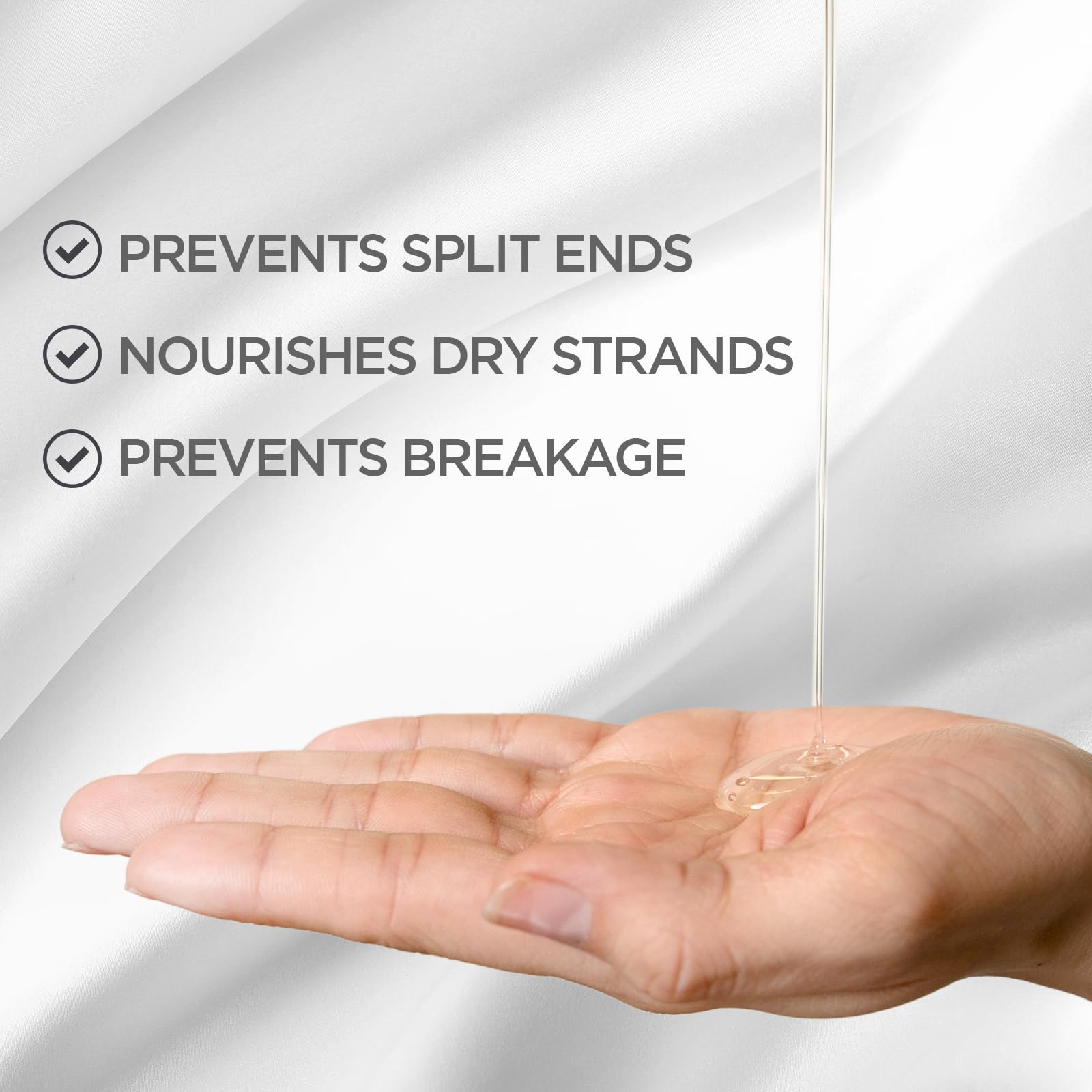White Smoke BioSilk Silk Therapy Lite, Leave-In Reconstructing Treatment To Smooth Fine & Thin Hair, Sulfate, Paraben & Cruelty-Free, 5.64 Oz