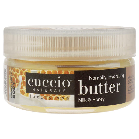 Gray Cuccio Naturale Butter Babies - Ultra-Moisturizing, Renewing, Smoothing Scented Body Cream - Deep Hydration For Dry Skin Repair - Formulated With All Natural Ingredients - Milk & Honey - 1.5 Oz