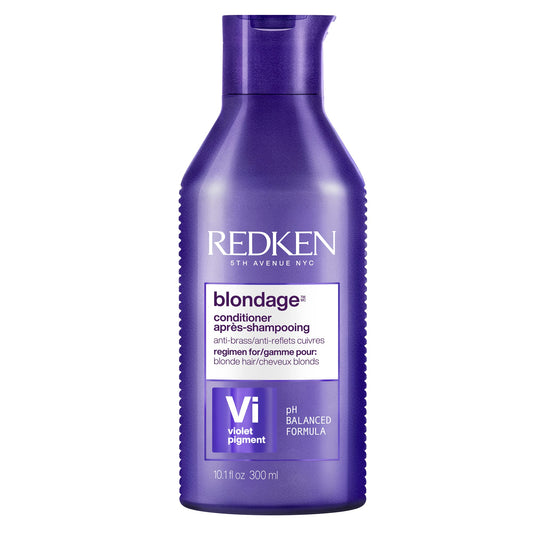 White Smoke Redken Blondage Purple Conditioner For Blonde Hair - Tones & Moisturizes Brassy Hair, Color Depositing