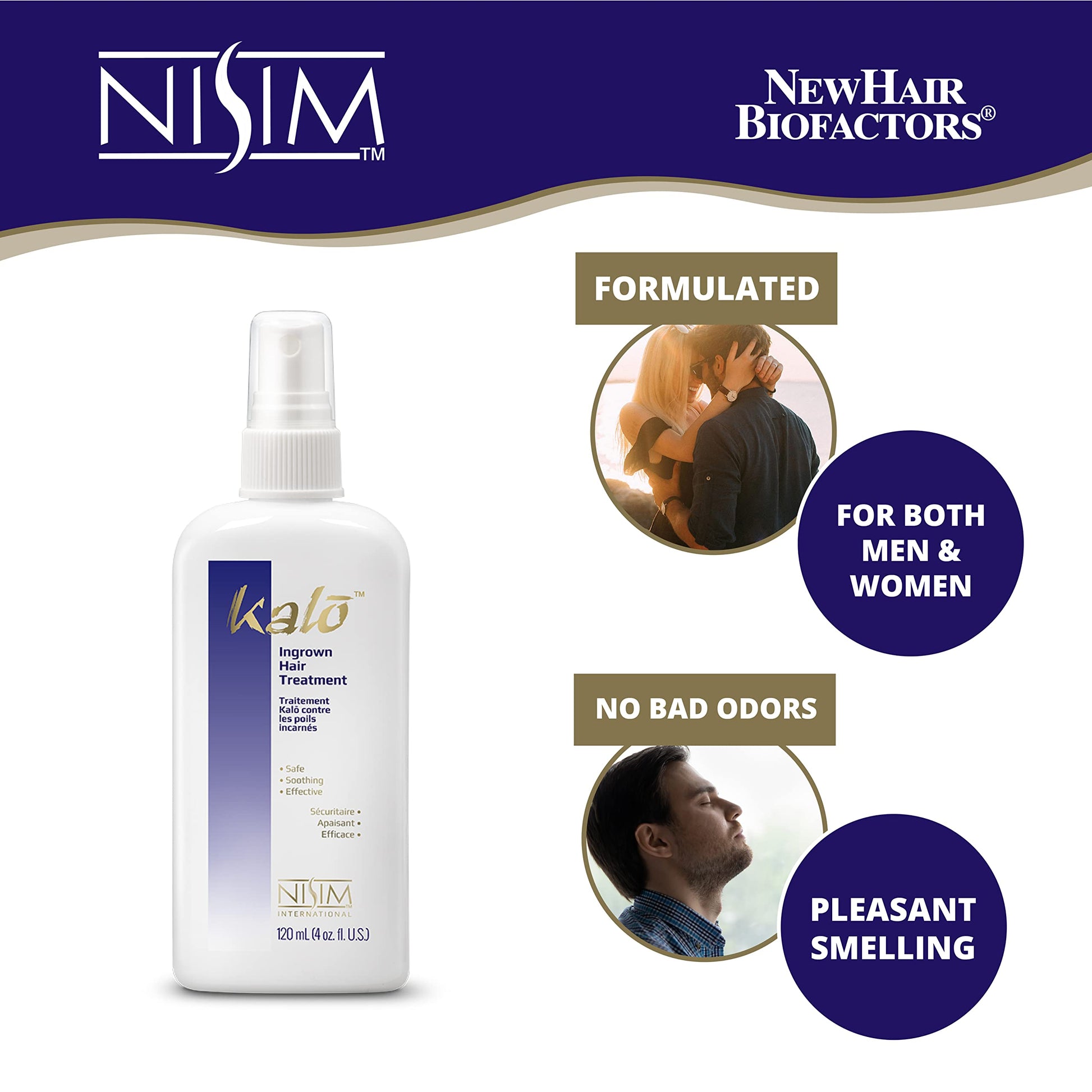 White Smoke NISIM - Kalo Ingrown Hair Treatment, 4 Oz