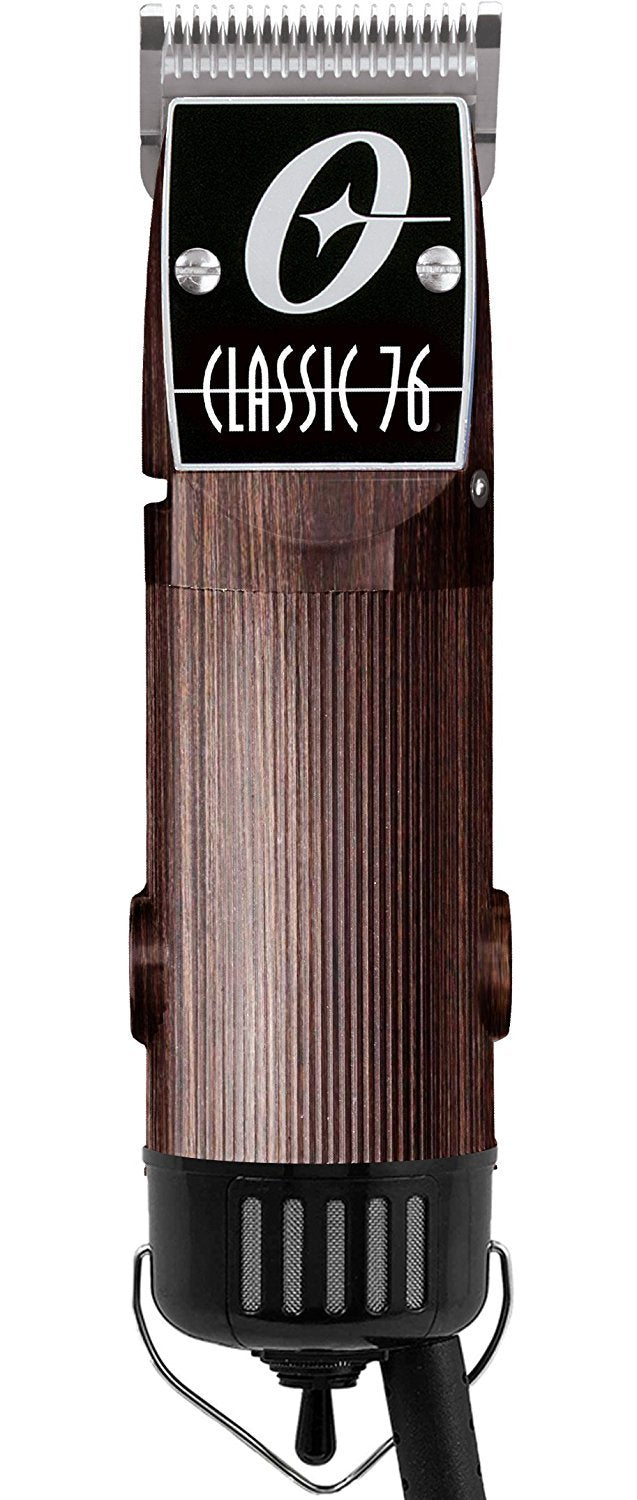 Black Oster Classic 76 Hair Clipper Professional Pro Salon Wood Wooden Color
