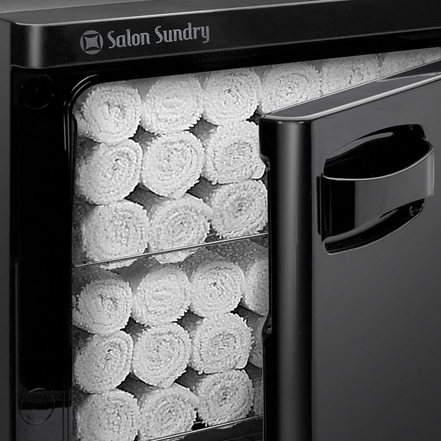 Black Salon Sundry Professional High Capacity Hot Towel Warmer Cabinet - Facial Spa and Salon Equipment - Black
