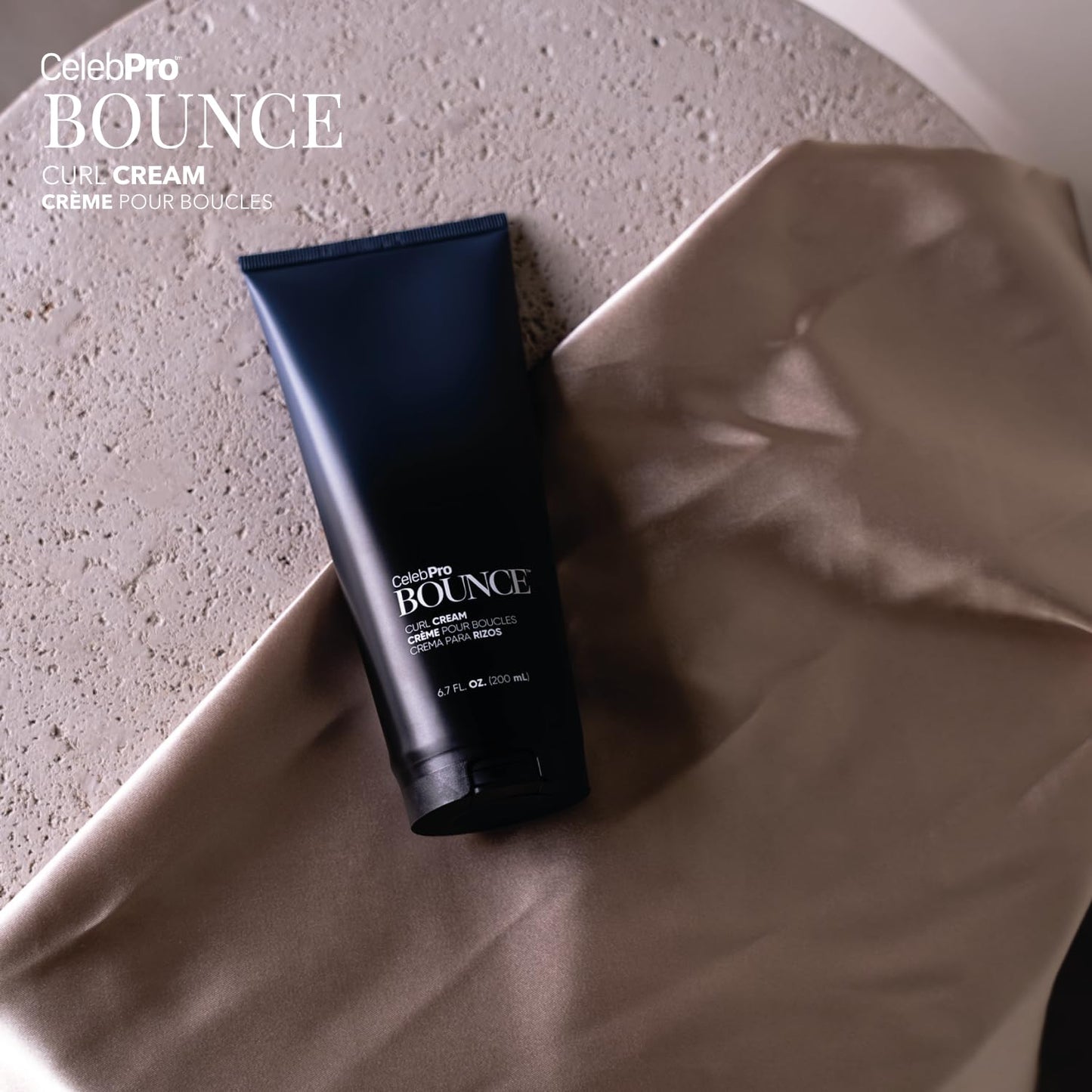 Dark Olive Green CelebPro BOUNCE Curl Cream, Hydrating Curl Cream for Defined Curly Hair, 6.7oz