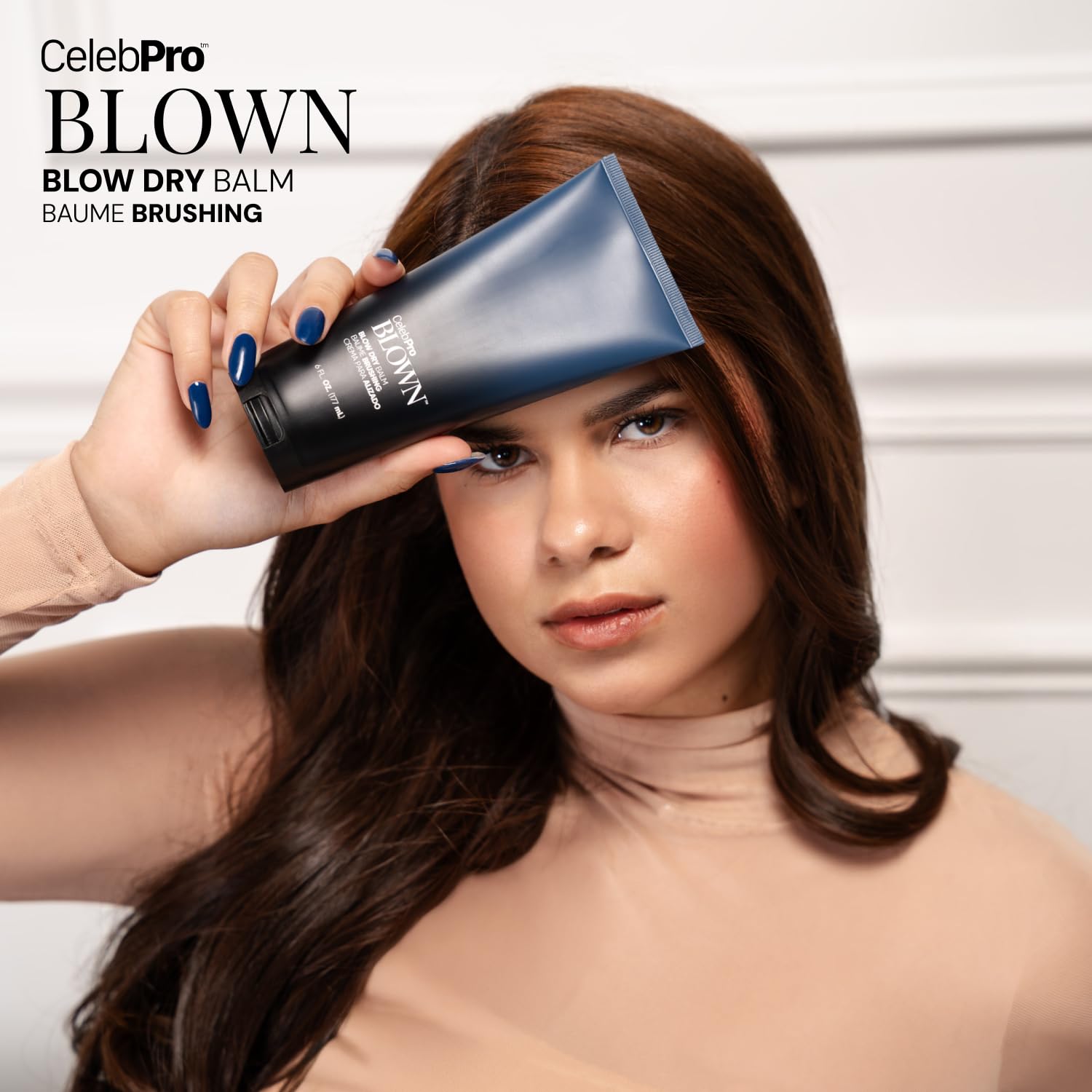 Tan CelebPro BLOWN Blow Dry Cream, Heat Protectant Styling Cream for Frizz Free Hair, 6 oz