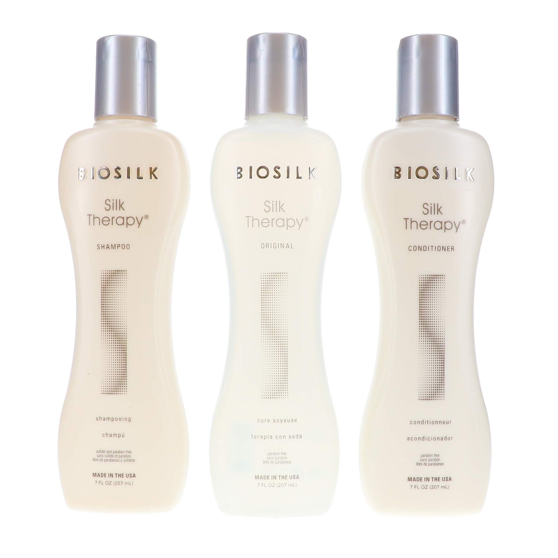 White Smoke BioSilk Therapy Trio Shampoo Conditioner Original, 7 Fl Oz (Pack of 3)