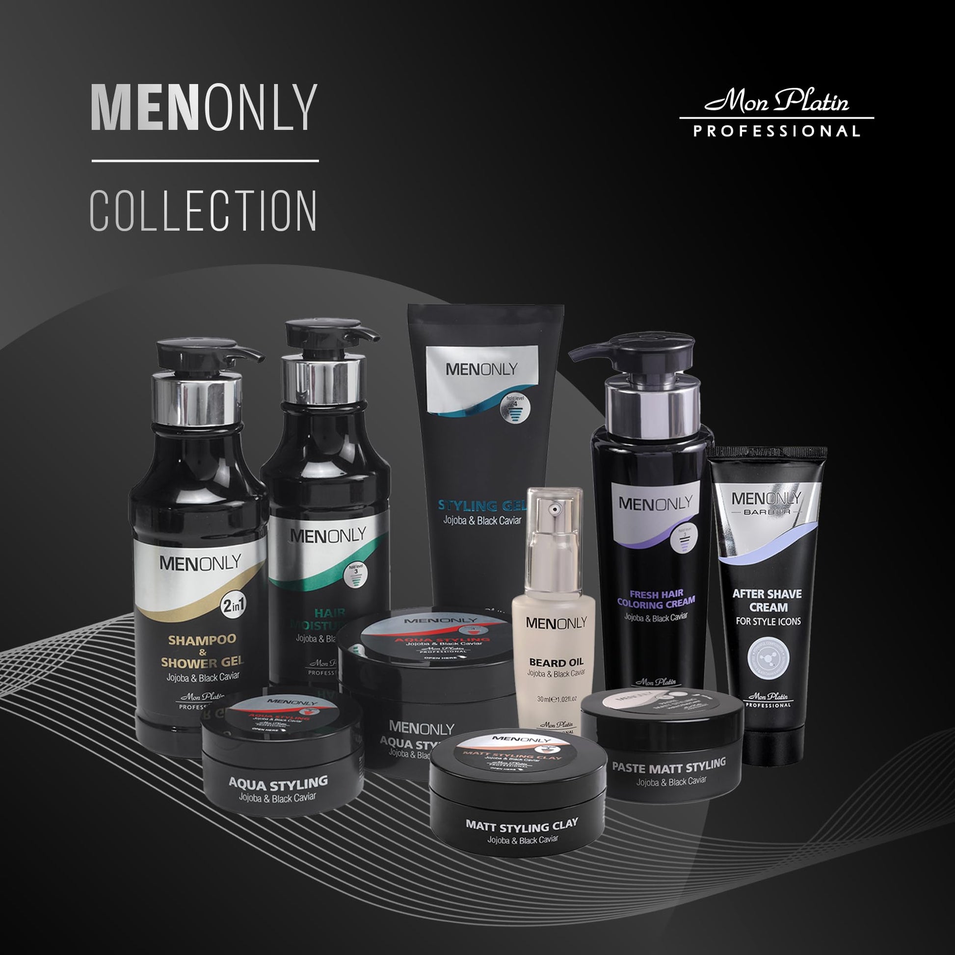 Black Mon Platin Man Only Hair Waxs and Creams