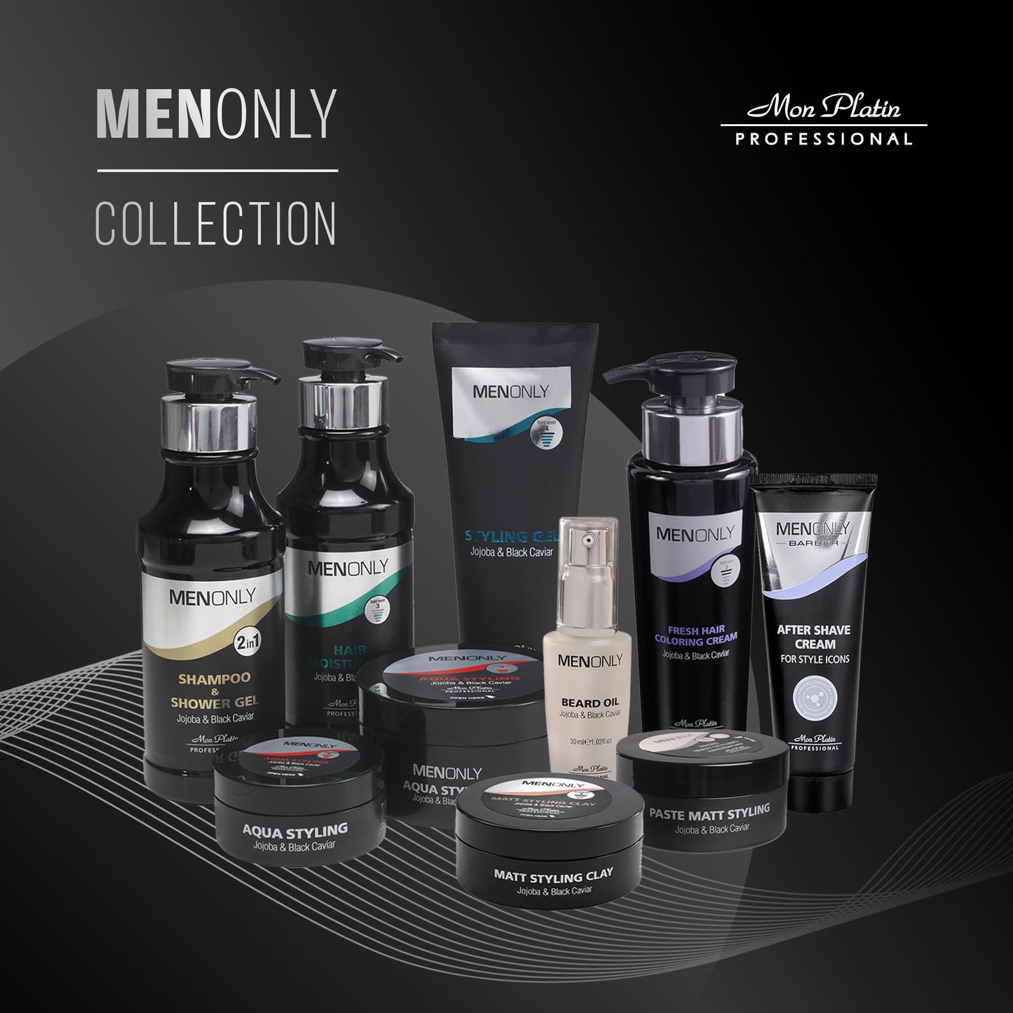 Black Mon Platin Men Only Fresh Hair Coloring Cream For Men