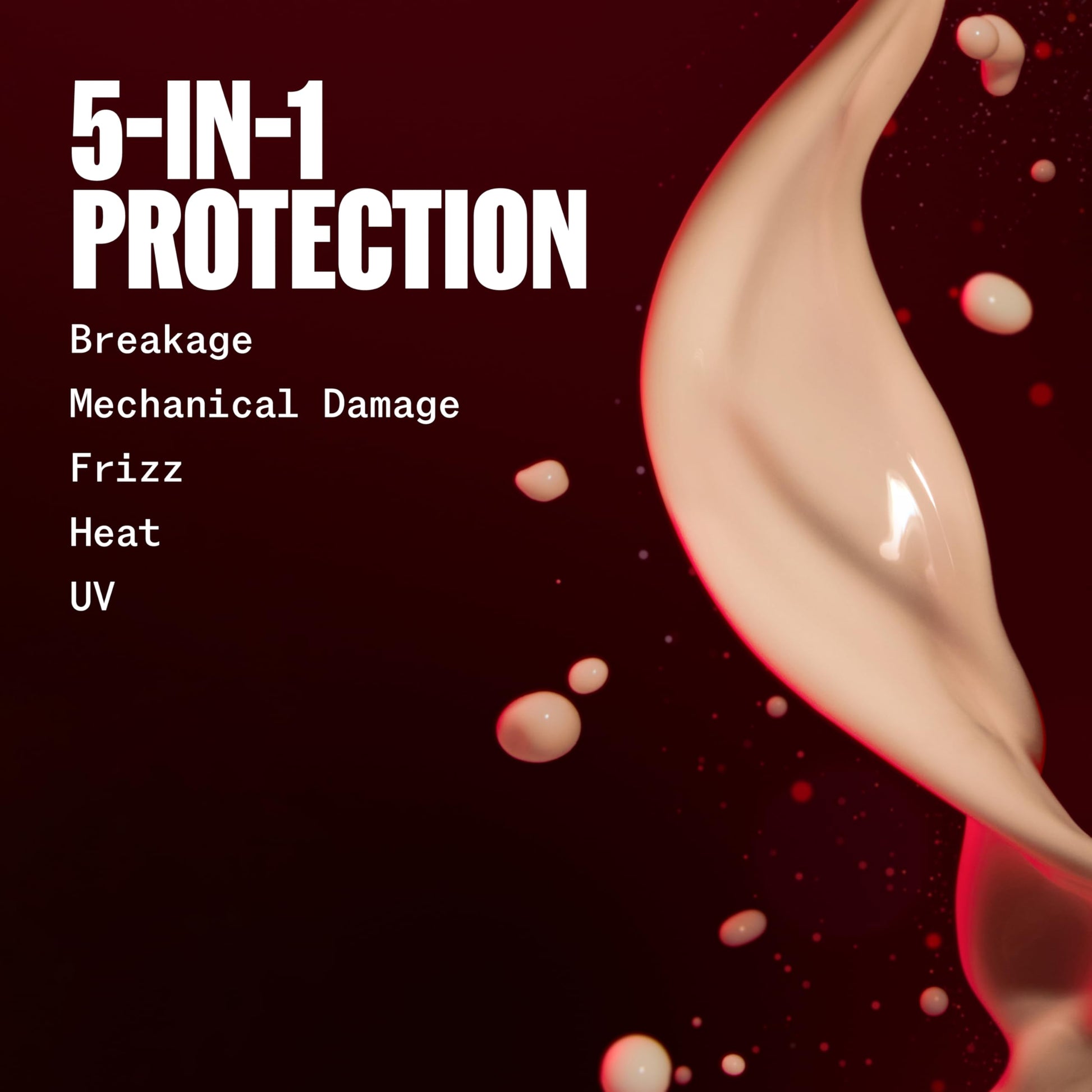 Black Wella Professionals ULTIMATE REPAIR 5-in-1 Protective Leave-In Treatment for Damaged Hair | Repairs, Smoothens Frizz, UV & Heat Protectant | For All Hair Types | 3.2 Fl Oz