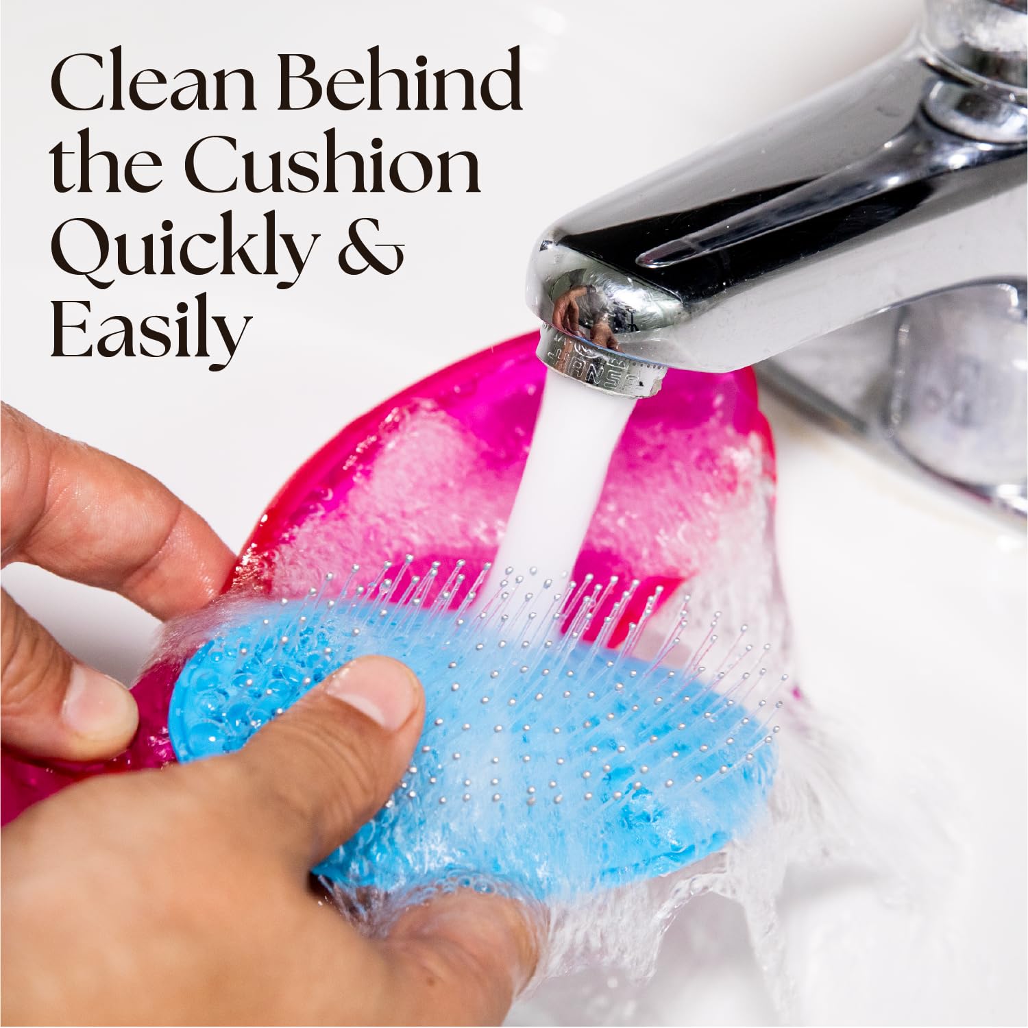 White Smoke Olivia Garden Aurora Detangler Brush for Medium to Thick Hair - Detangling Brush for Women, Men, Kids – Aurora Teal Pink