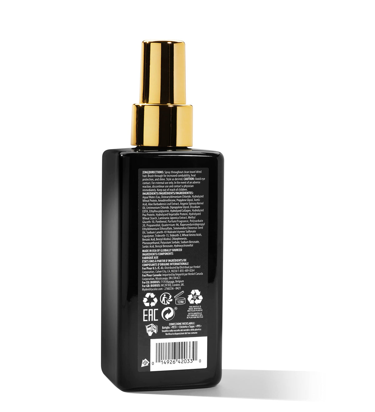 White Smoke #mydentity MyHero Collagen Shield Spray, 6oz | Leave-In Condtioner | Heat Protection Up To 450 degrees