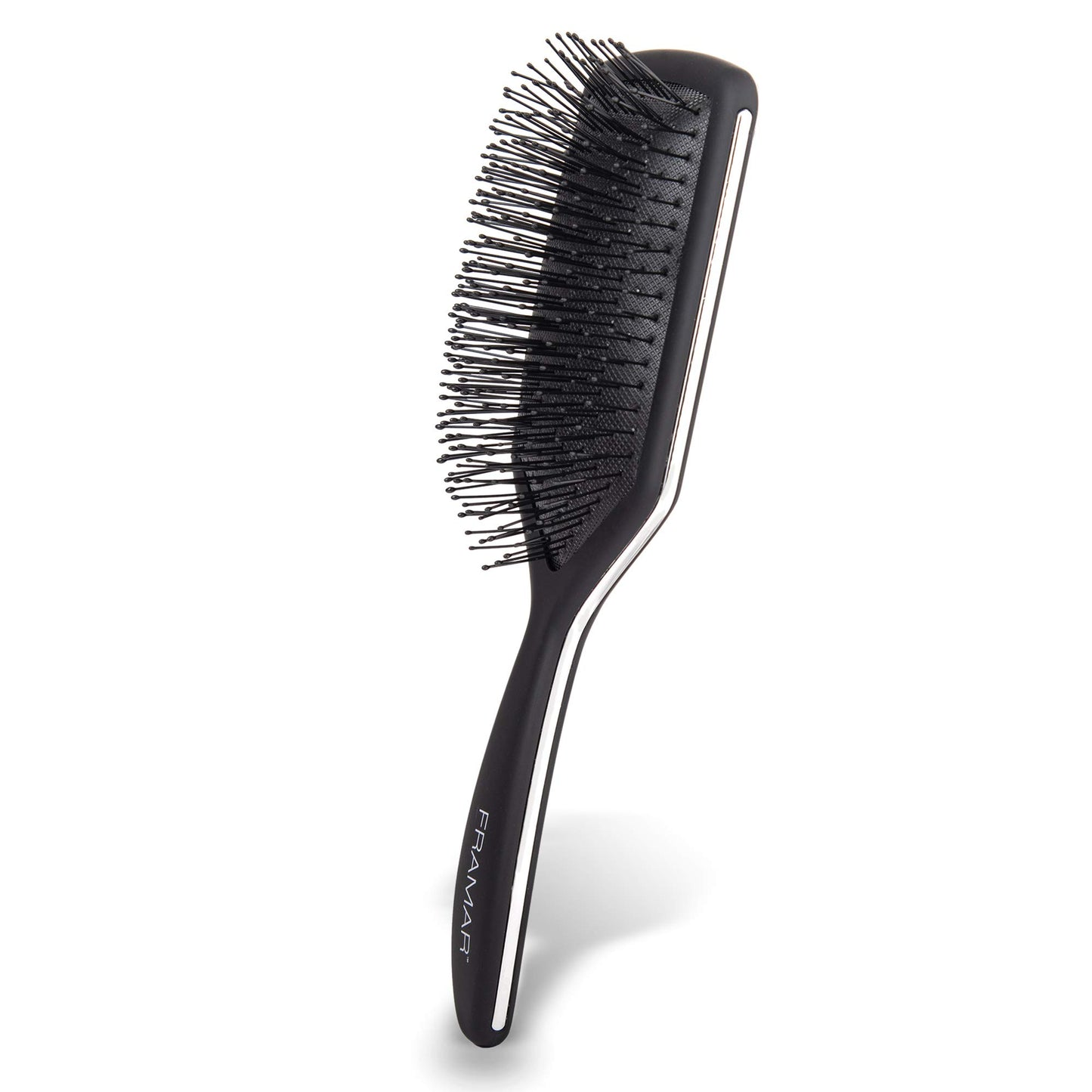White Smoke FRAMAR Black Paddle Hair Brush For Women – Wet Paddle Brush Detangler For Thick Hair Brushes For Women, Hairbrush – Reduces Breakage