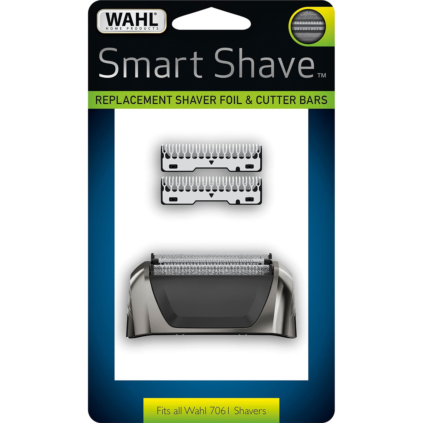 White Smoke Wahl Black Chrome Smart Shave Replacement Foils, Cutters and Head for 7061 Series - Model 7045-700