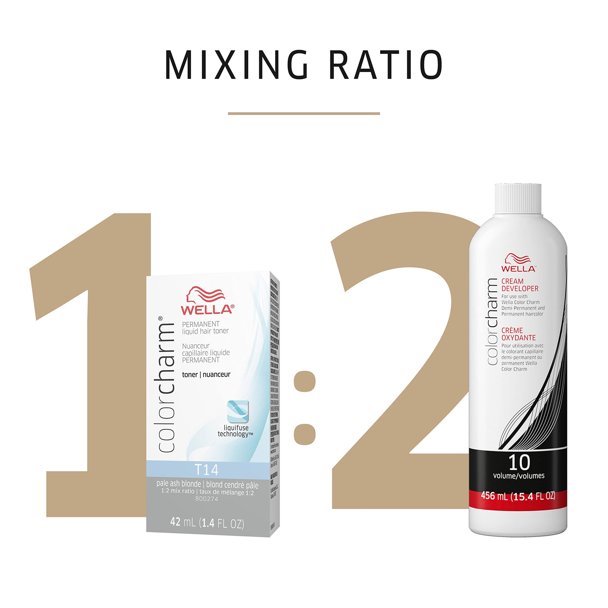 White Smoke WELLA Color Charm Wella Professionals Invigo Brilliance Color Protection Shampoo & Conditioner, For Fine Hair + Hair Toner, Neutralize Brass, T14 Silver Lady
