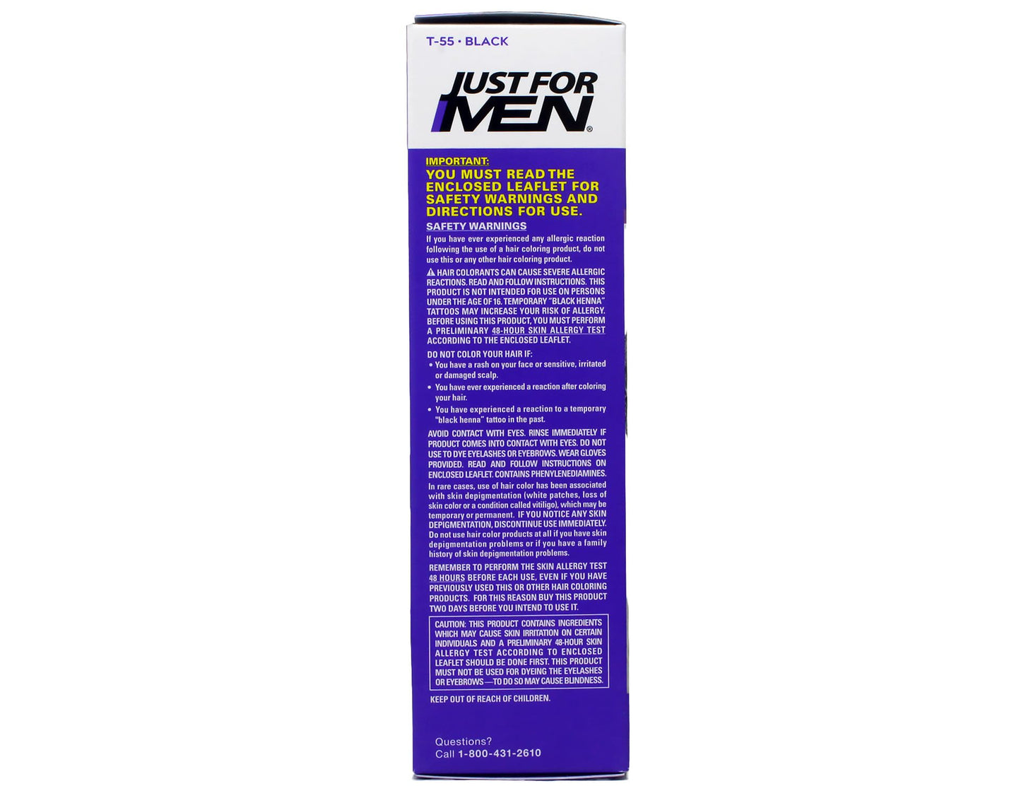 Slate Blue Just for Men Hair Color - Touch of Gray, Black-Gray. 3 Pack