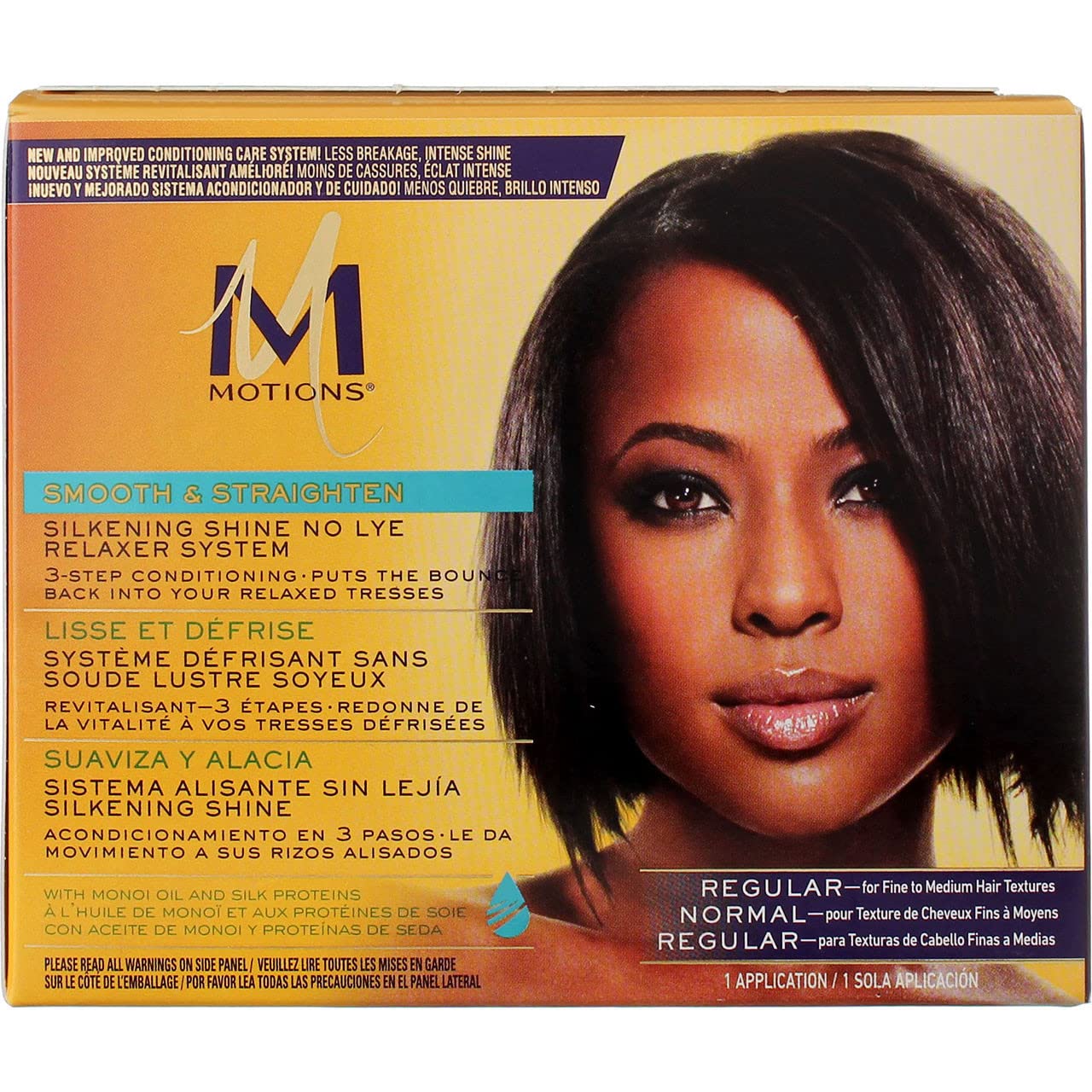 Black Motions Smooth and Straighten Silkening Shine No-Lye Relaxer System