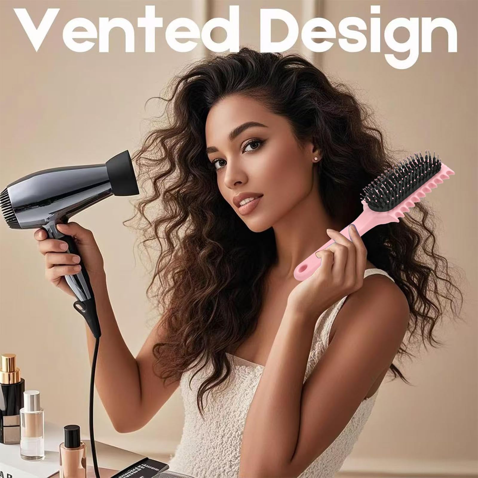 Gray Curly Hair Brush, Volume Curl Defining Brush for Detangling Shaping and Styling Women's Curls, Reduce Pulling (Green)