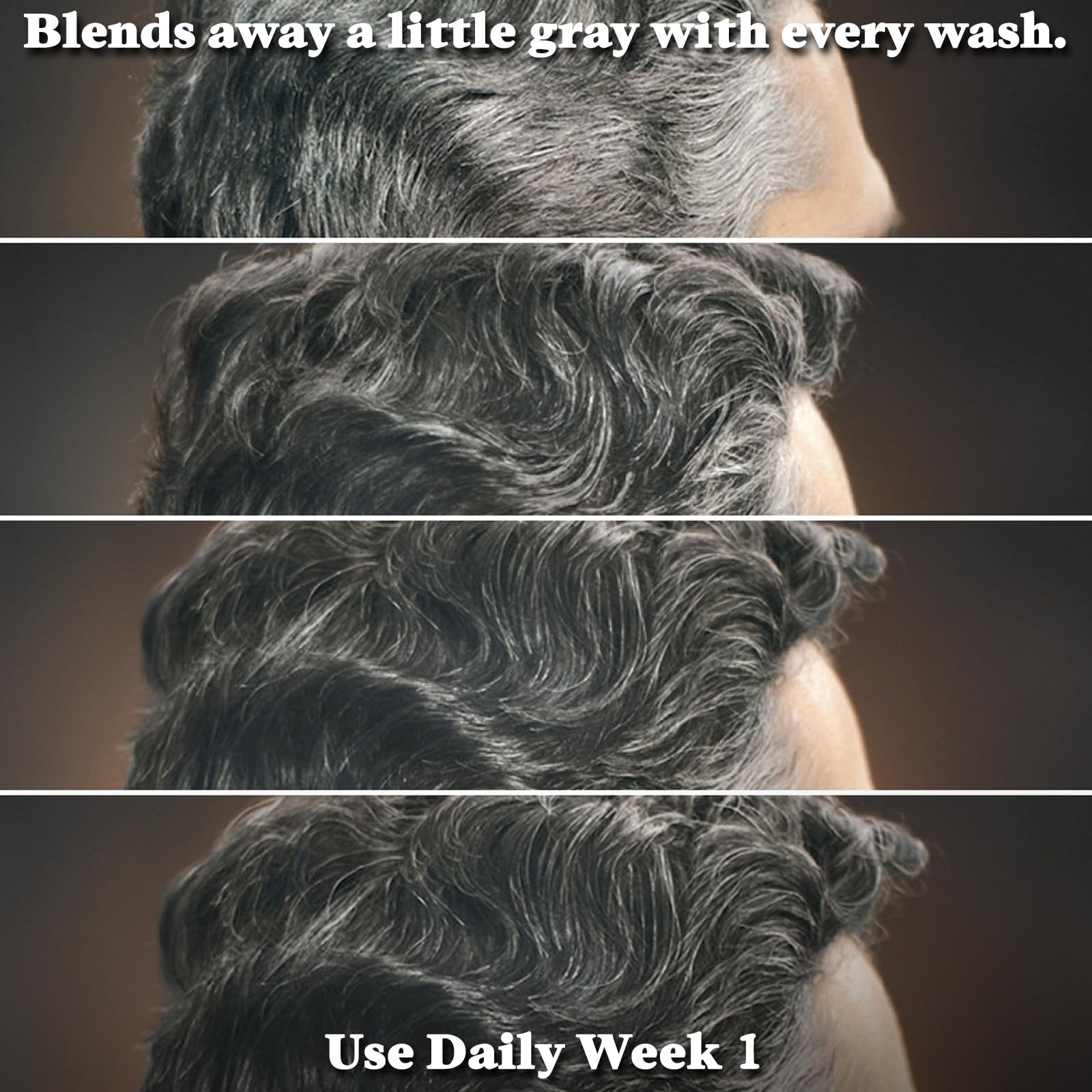 Dark Slate Gray Just for Men Control GX Grey Reducing Beard Wash Shampoo with Keratin, Gradually Colors Mustache and Beard, Leaves Facial Hair Thicker Softer and Fuller, 4 Fl Oz - Pack of 1 (Packaging May Vary)