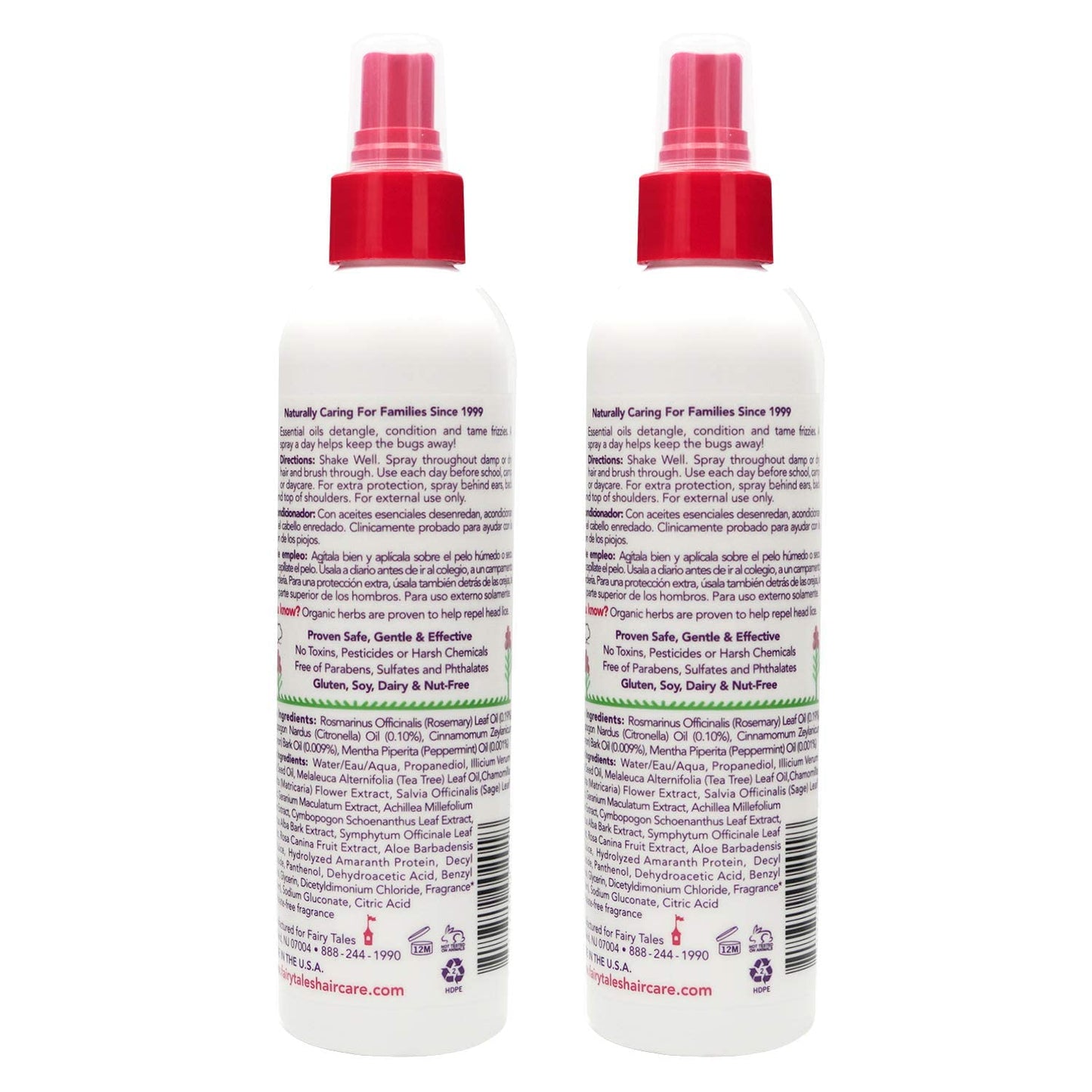 White Smoke Fairy Tales Rosemary Repel Conditioning Spray 8 oz Pack of Two