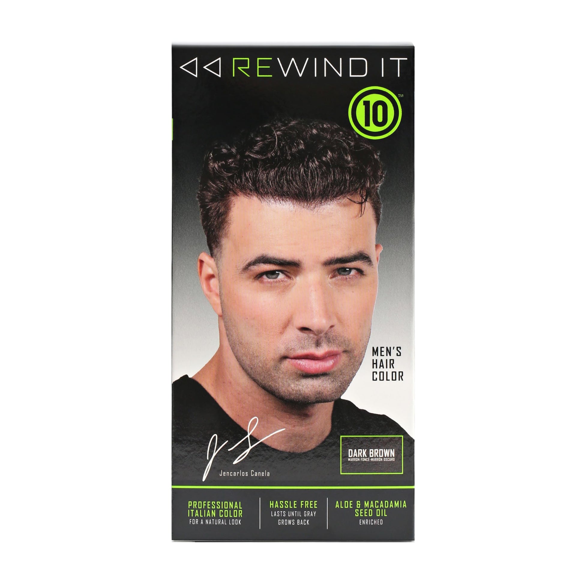 Black REWIND IT 10 Dark Brown Men's Hair Color