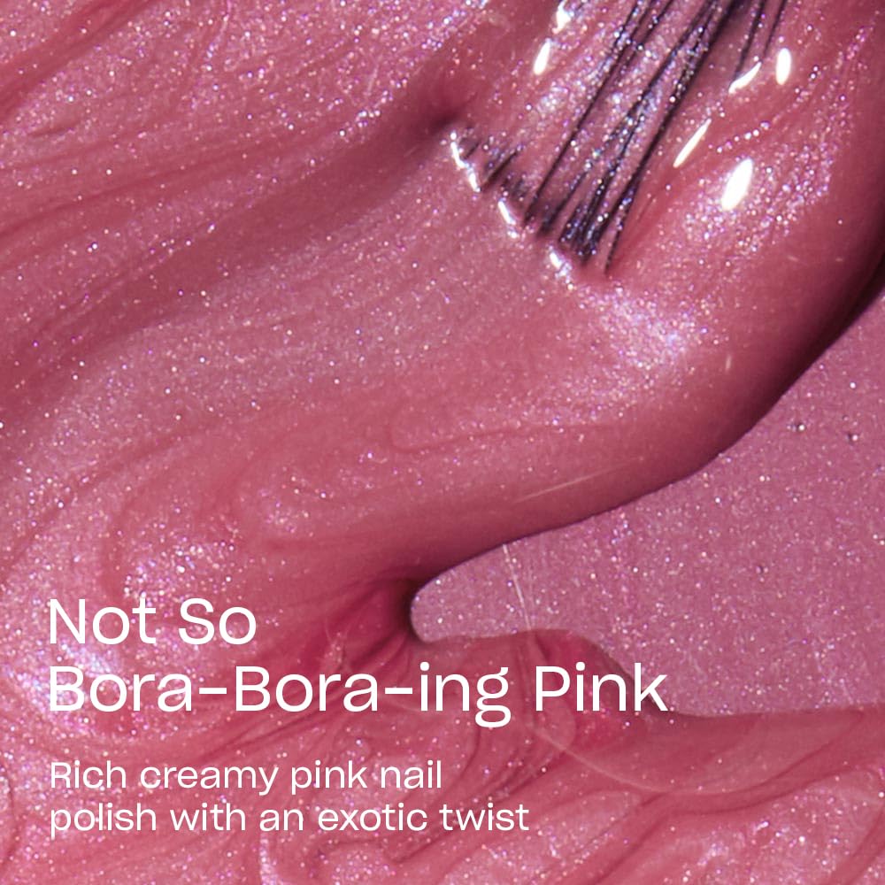 Pale Violet Red OPI Nail Lacquer Not So Bora-Bora-ing Pink | Sheer Soft Pink Pearl Chip Resistant Nail Polish | Vegan, Fast Drying, Streak Free