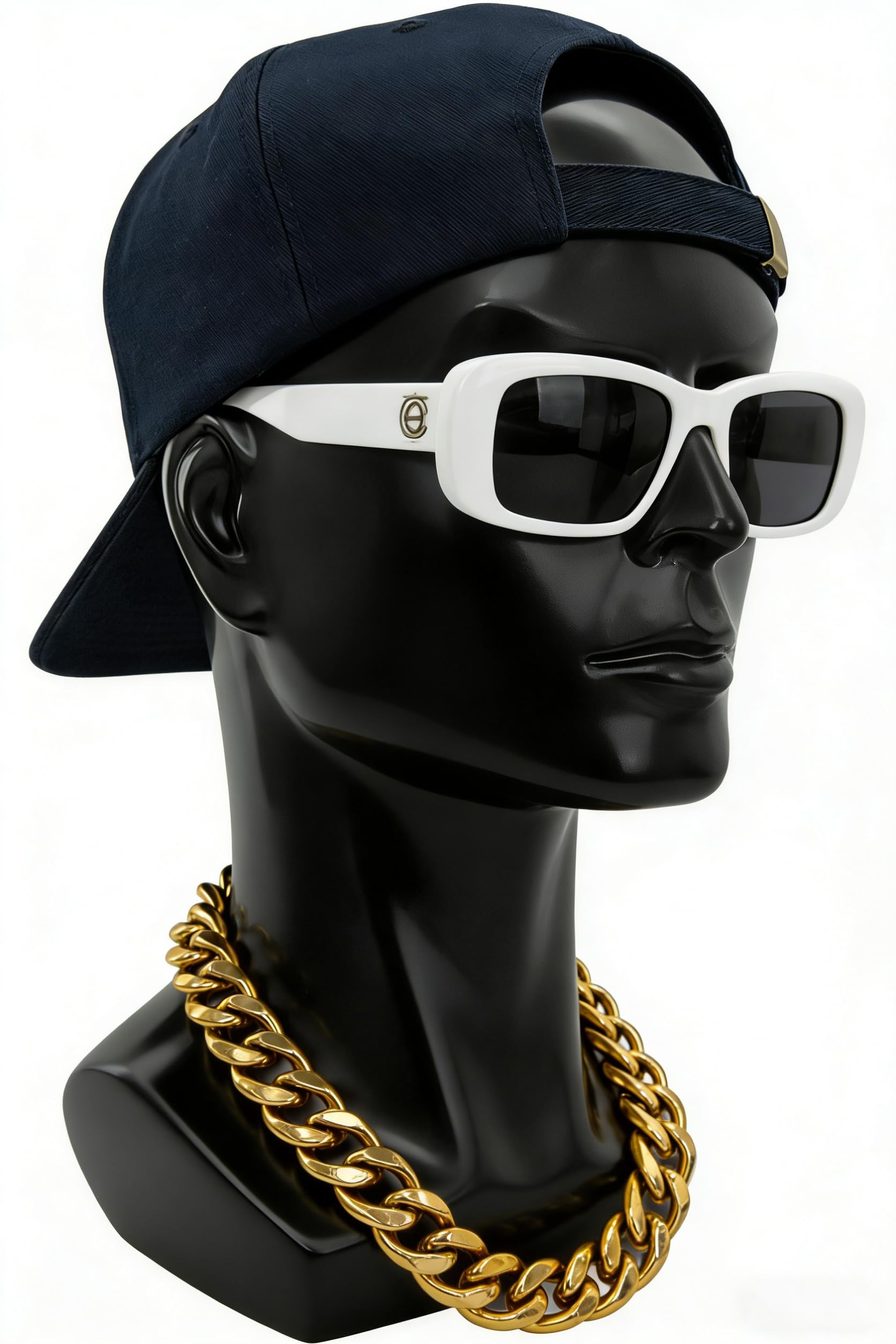 White Smoke LIAMTU Mannequin Head Male Face Model Display Stand for Wigs Hat Glasses Mask Headphone (black)