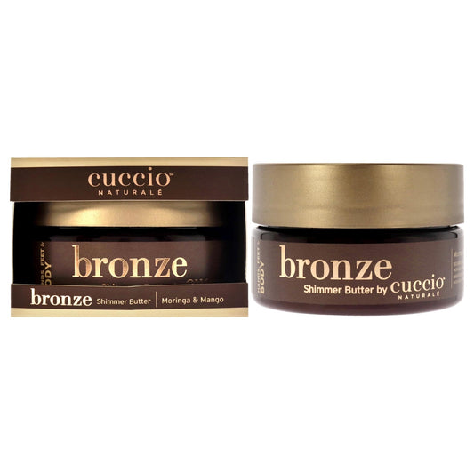 Black Cuccio Naturale Bronze Shimmer Butter - Hydrates Hands And Feet For Glow And Light Shine - Available In Two Bright And Shiny Shades - Naturally Rich In Fatty Acids And Antioxidants - 8 Oz,Pink
