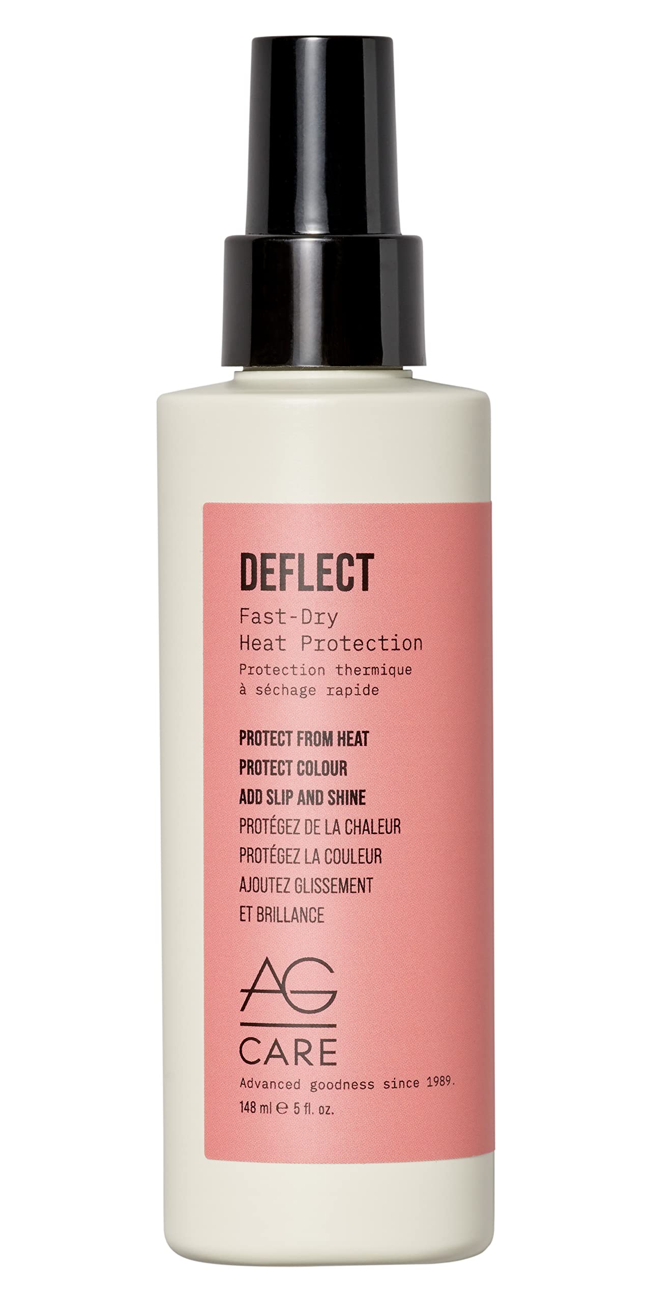 White Smoke AG Care Deflect Fast-Dry Heat Protection, Ultra-Light Thermal Protection Spray - Smooth and Shine, 5 Fl Oz
