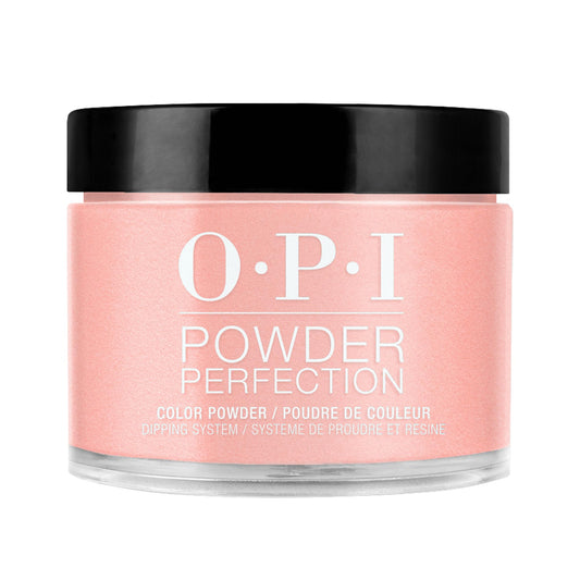 Pink OPI Powder Perfection Keep It Surreal | Sheer Pastel Coral Shimmer Nail Dipping Powder | OPI'm Dreaming Collection