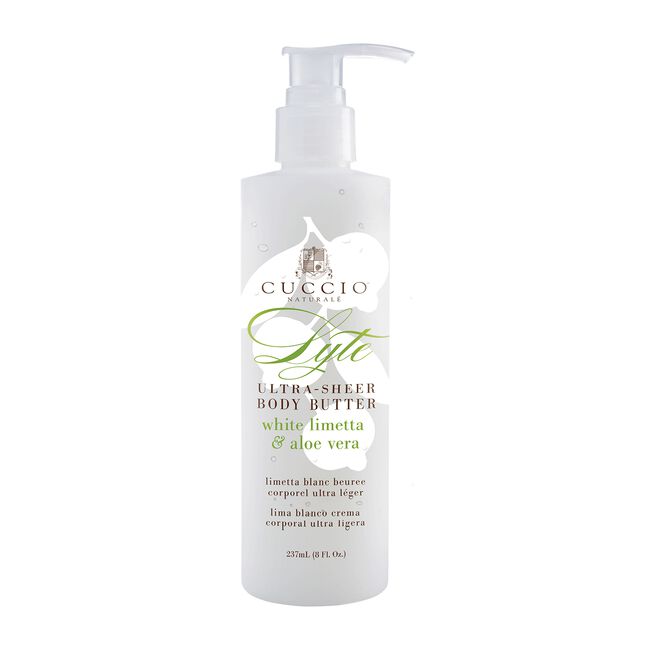 White Smoke Cuccio  Cina Pro  Star Pro Cuccio Lyte Sheer Body Butter - White Limetta & Aloe Vera