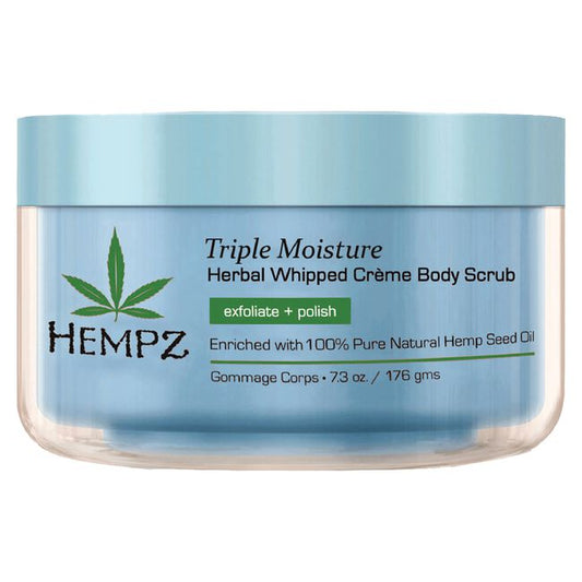 Light Steel Blue Hempz Triple Moisture Whipped Creme Body Scrub