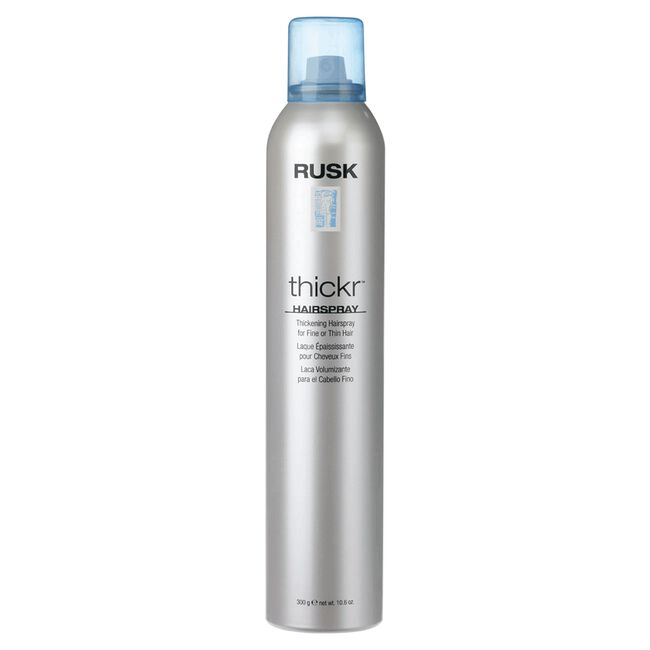 Dark Gray Rusk Thickr Hairspray 55% VOC
