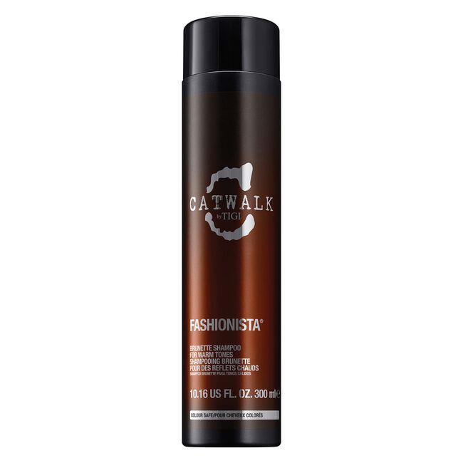 Black TIGI Catwalk Fashionista Brunette Shampoo for Warm Tones
