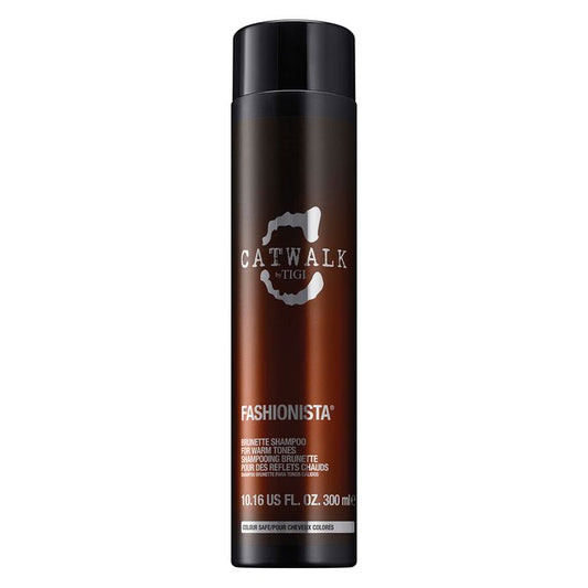 Black TIGI Catwalk Fashionista Brunette Shampoo for Warm Tones