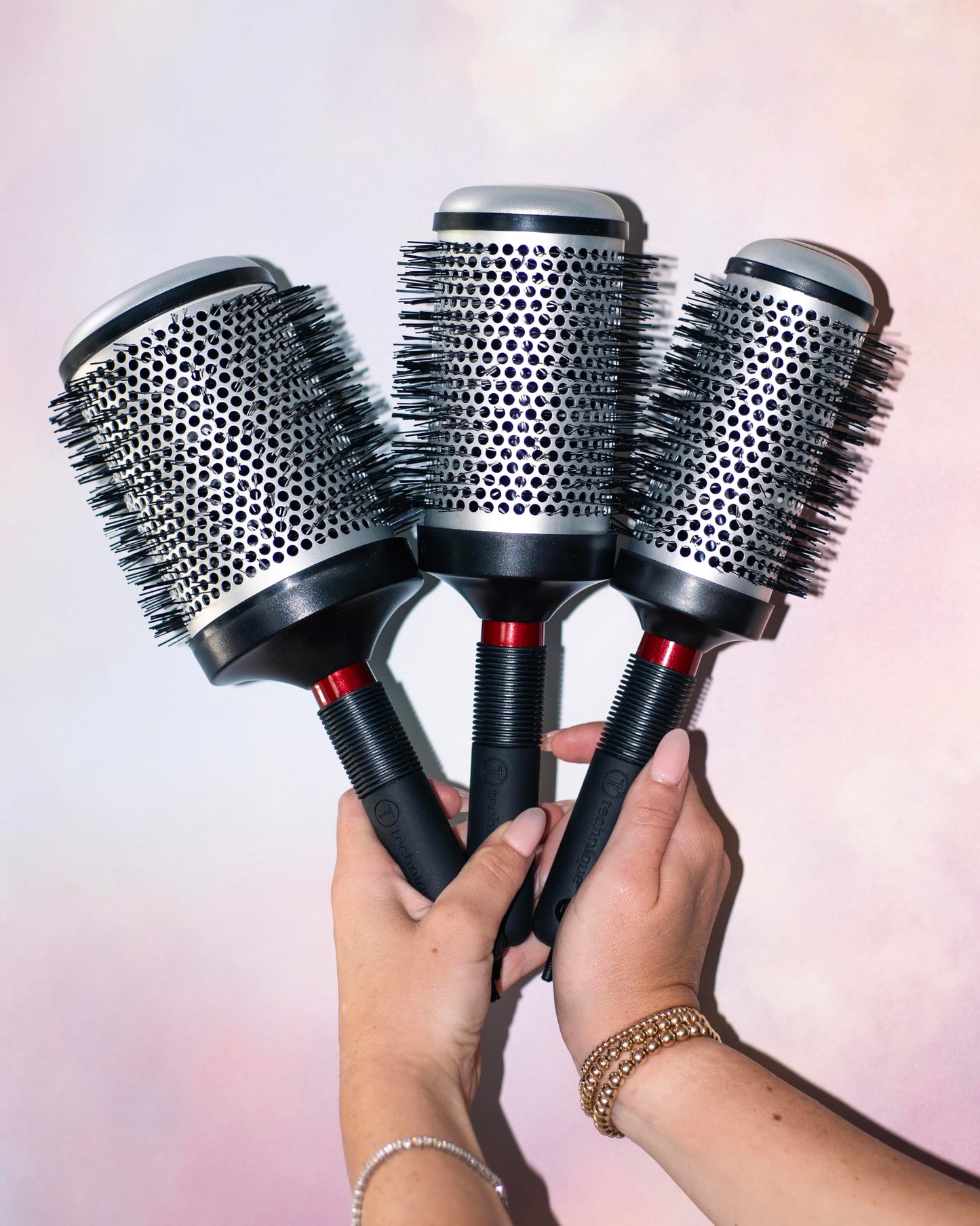 Lavender Cricket Technique Thermal Hair Brush #330 1.25” for Curling, and Styling – Heat-Retaining Barrel with Anti-Static Tourmaline Bristles, Round Thermal Brush, Ideal for All Hair Types