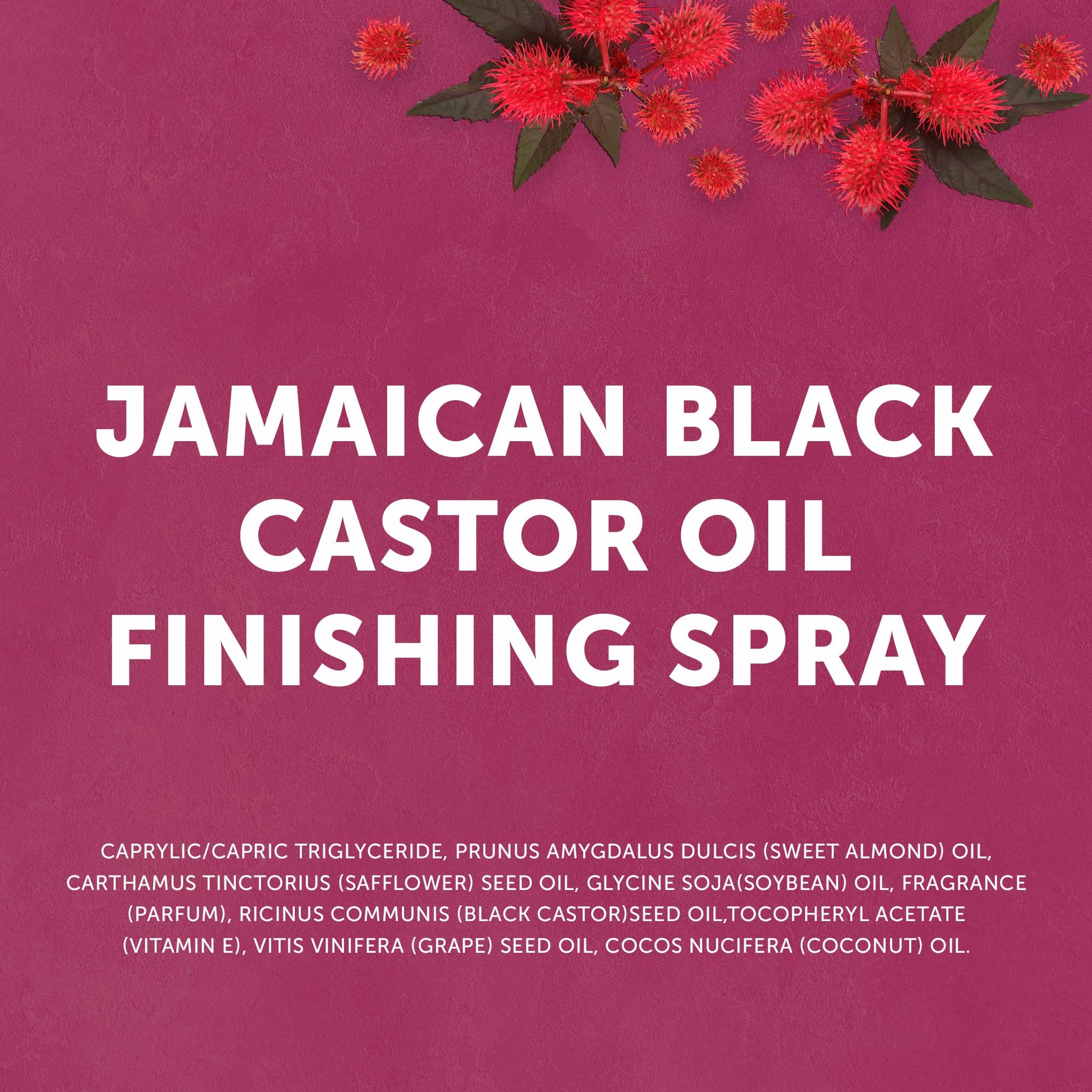 Maroon Cantu Jamaican Black Castrol Oil Finishing Spray with Coconut Oil 4 oz