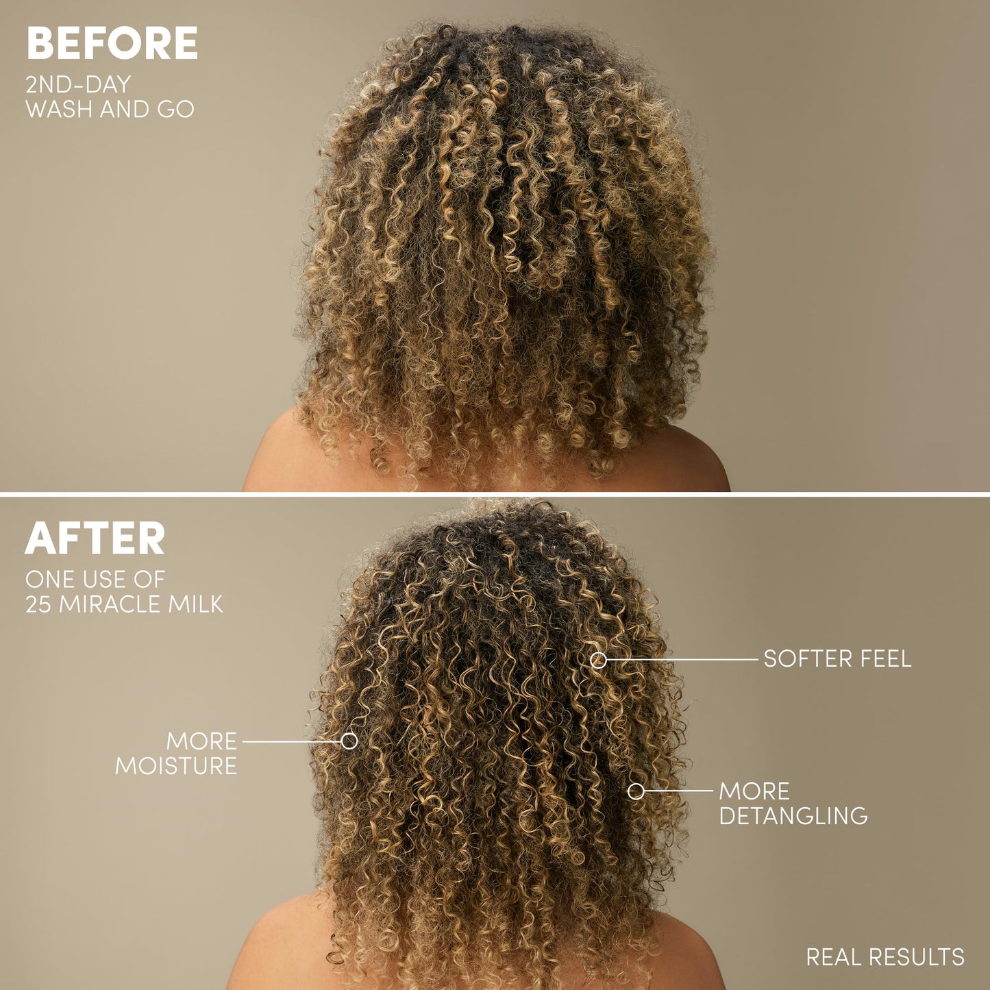Rosy Brown Mizani 25 Benefit Miracle Milk - Leave in Conditioner for Curly Hair, With Coconut Oil, Curl Detangler Spray, Anti Frizz Heat Protectant, No Drying Alcohols, Paraben-Free, 8.5 Fl Oz